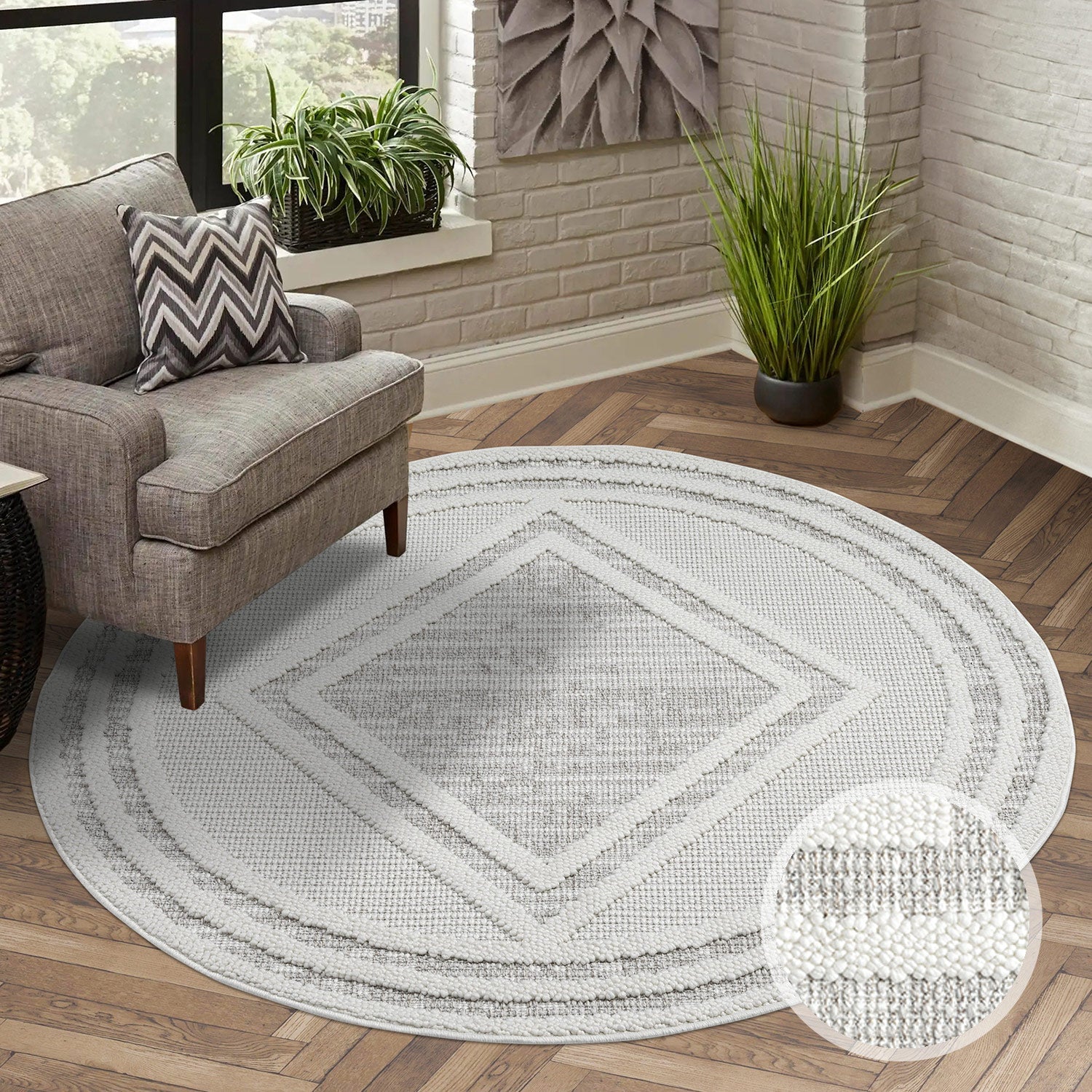MODERNE TÆPPE LINDA, 8853 BEIGE