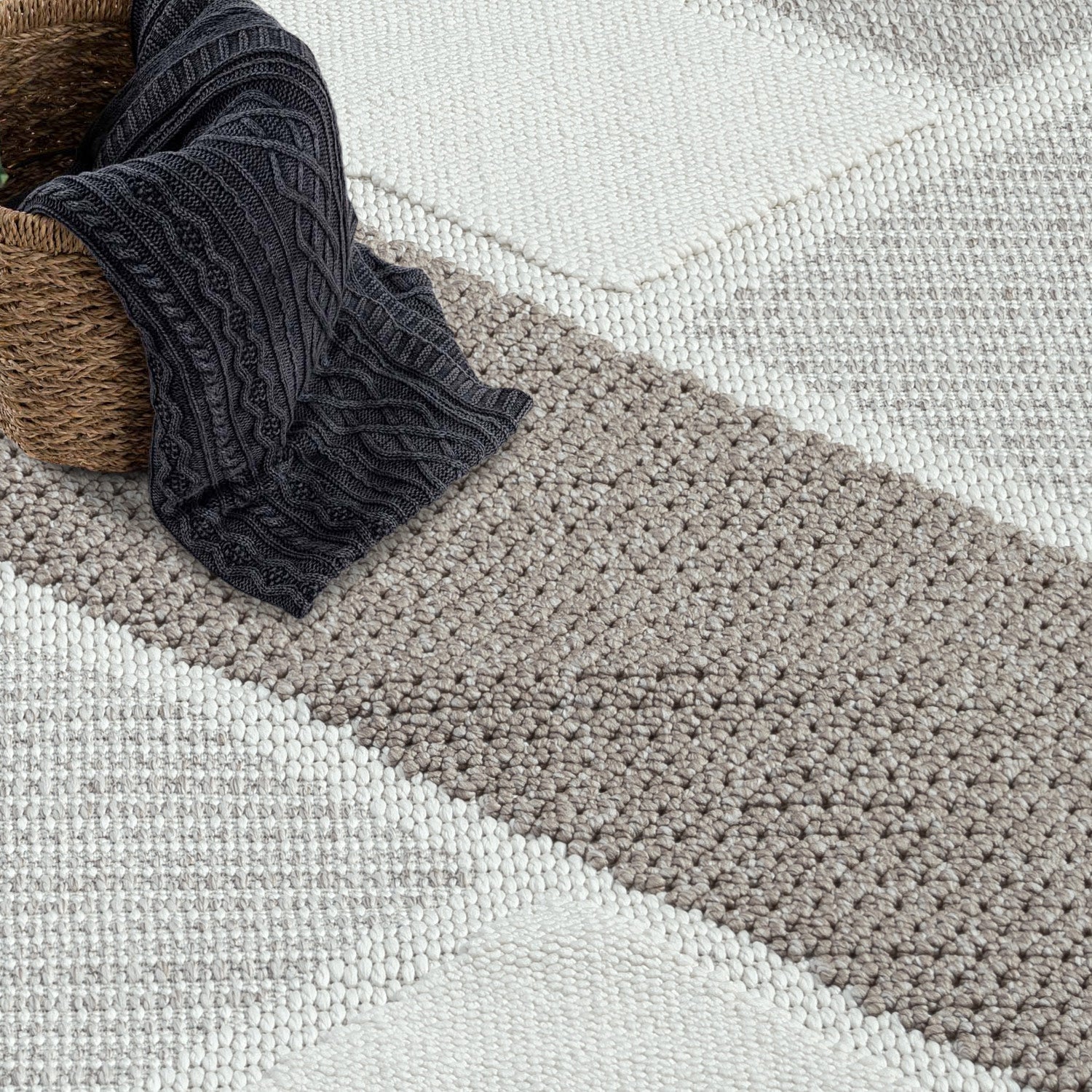 MODERNE TÆPPE LINDA, 8877 BEIGE