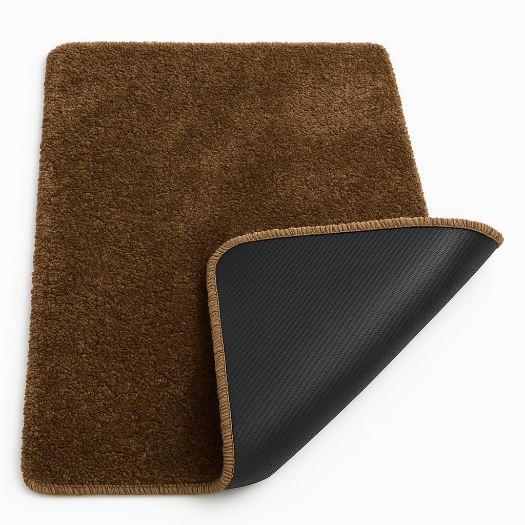 NORDIC SOFT MODERNE KORTLUVET TÆPPE/MÅTTE/LØBER, 72 MOCHA