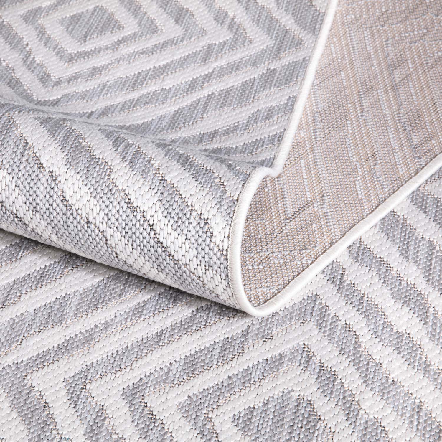 SUNNY IND- OG UDENDØRSTÆPPE, 464 GRÅ