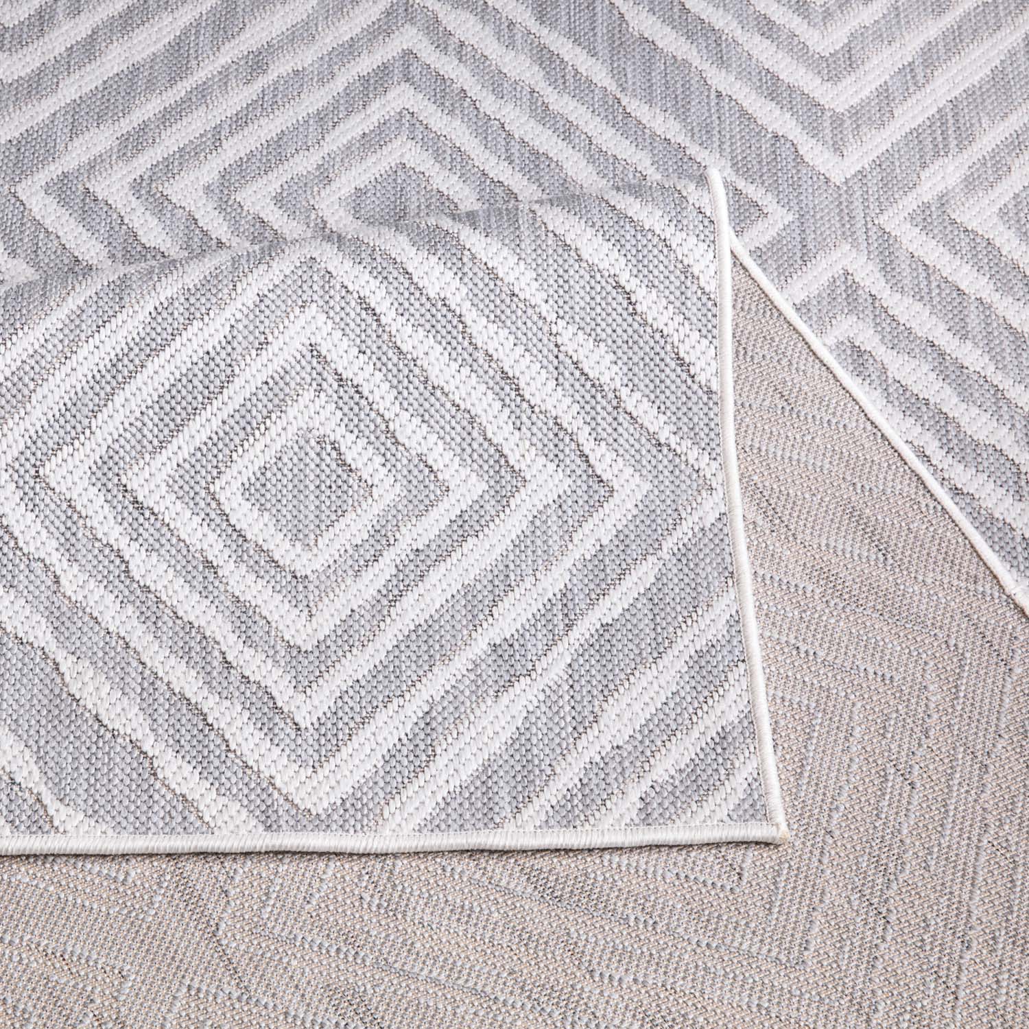 SUNNY IND- OG UDENDØRSTÆPPE, 464 GRÅ