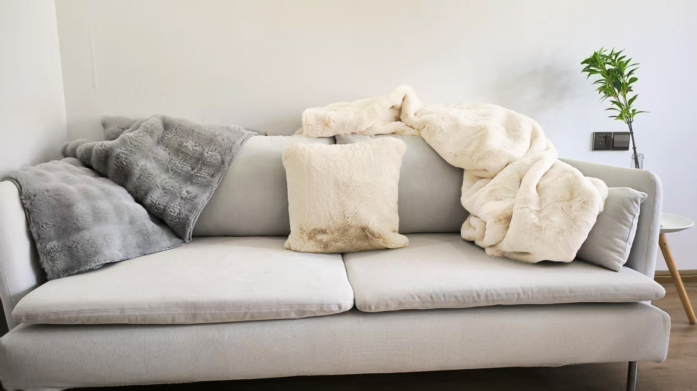 SOFT TOUCH PELS PUDEBETRÆK, CREME