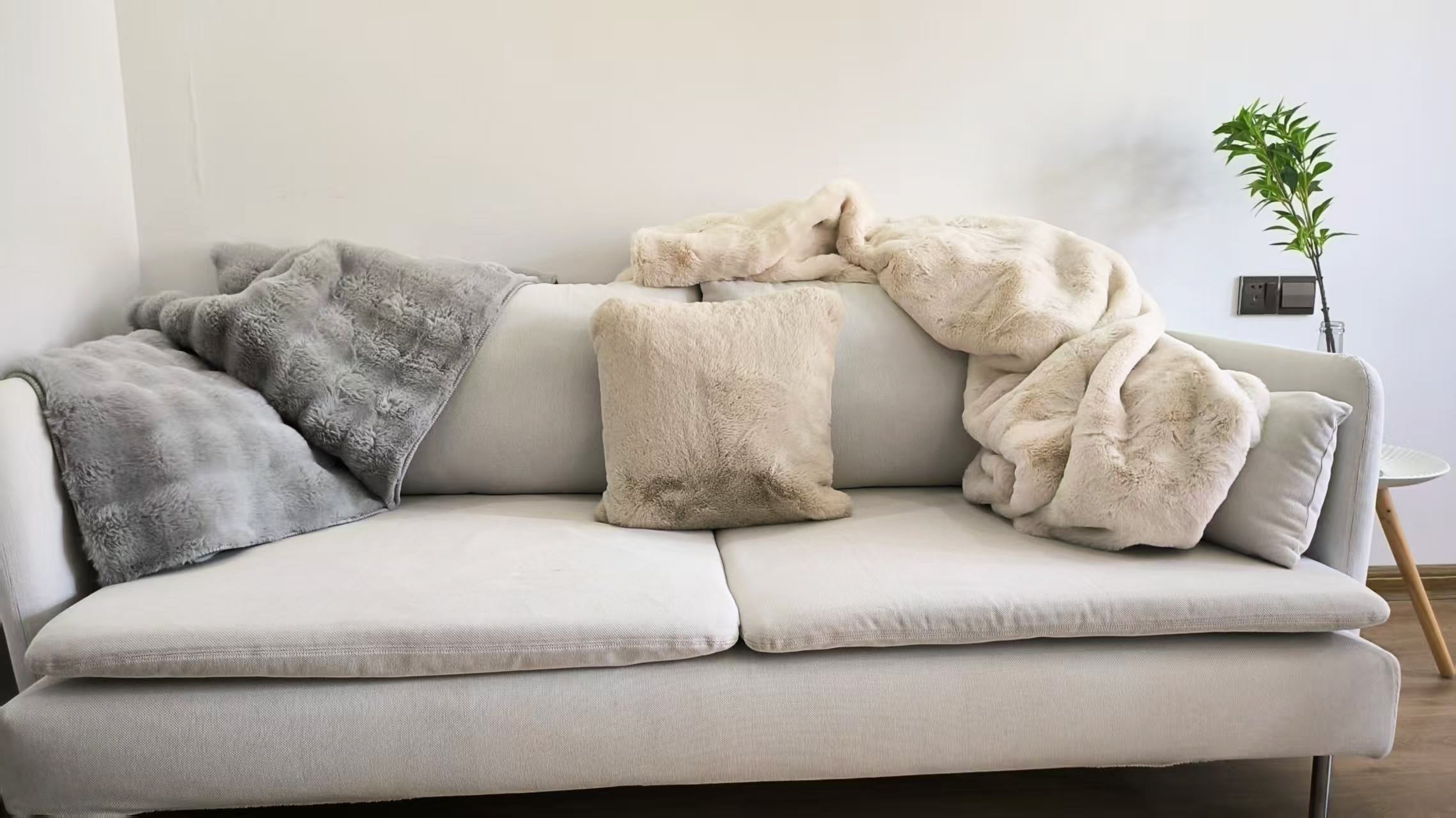 SOFT TOUCH PELS PUDEBETRÆK, LYS BEIGE