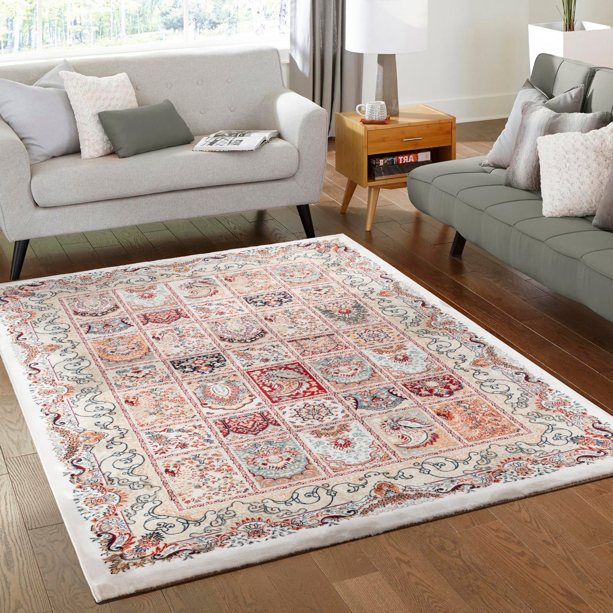 TAJMAHAL ORIENTALSK TÆPPE, TAJ200 BEIGE