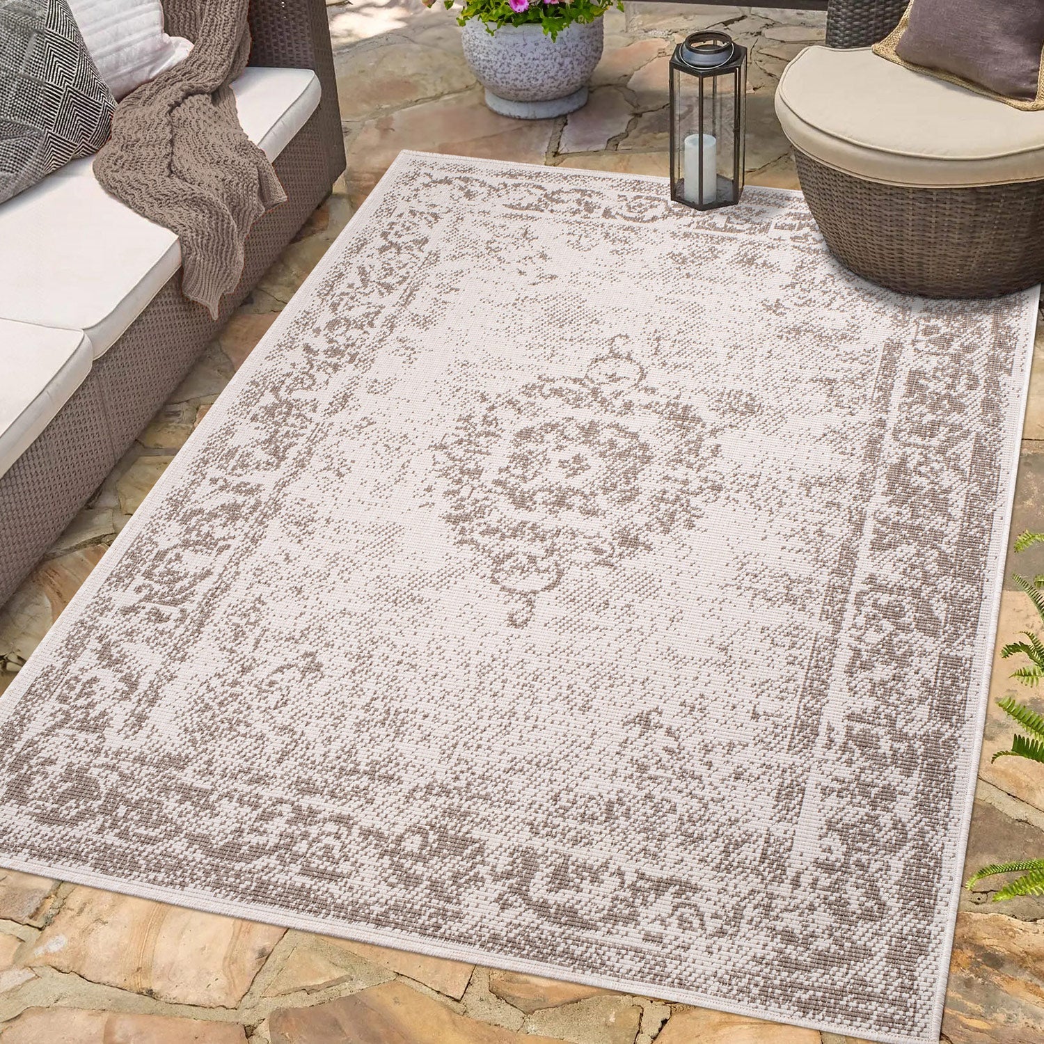 VENDBART DUO TÆPPE-5577-CREME