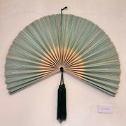 SENSU, HÅNDLAVET BAMBUS VÆGVIFTE - NATUR GRØN