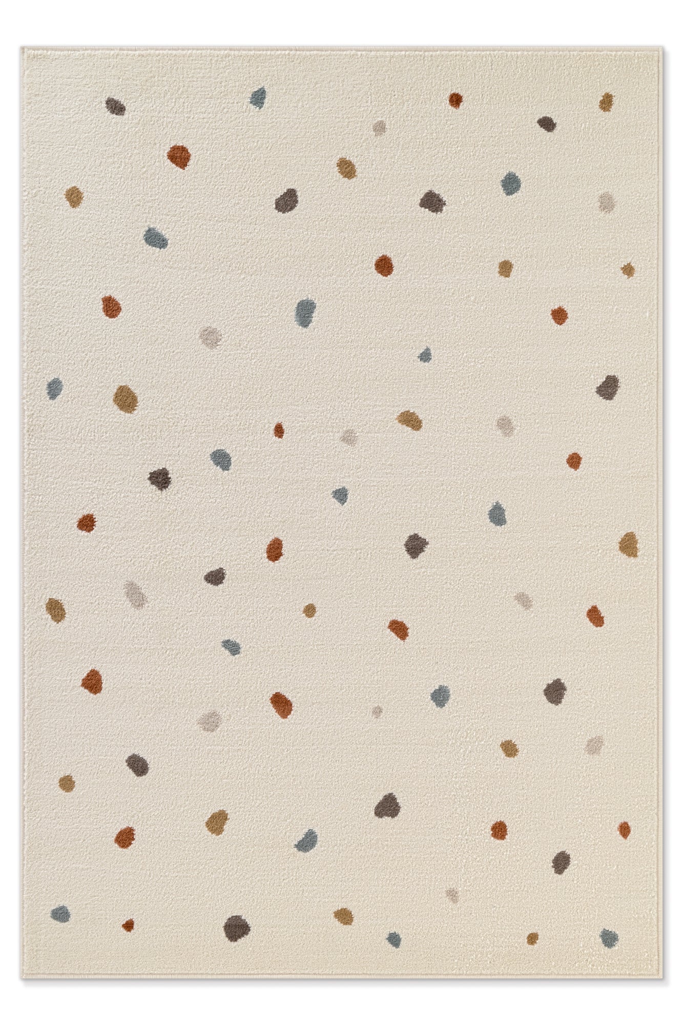 EVENTYR TÆPPE PRIKKER, CREME-FLERFARVET 106210