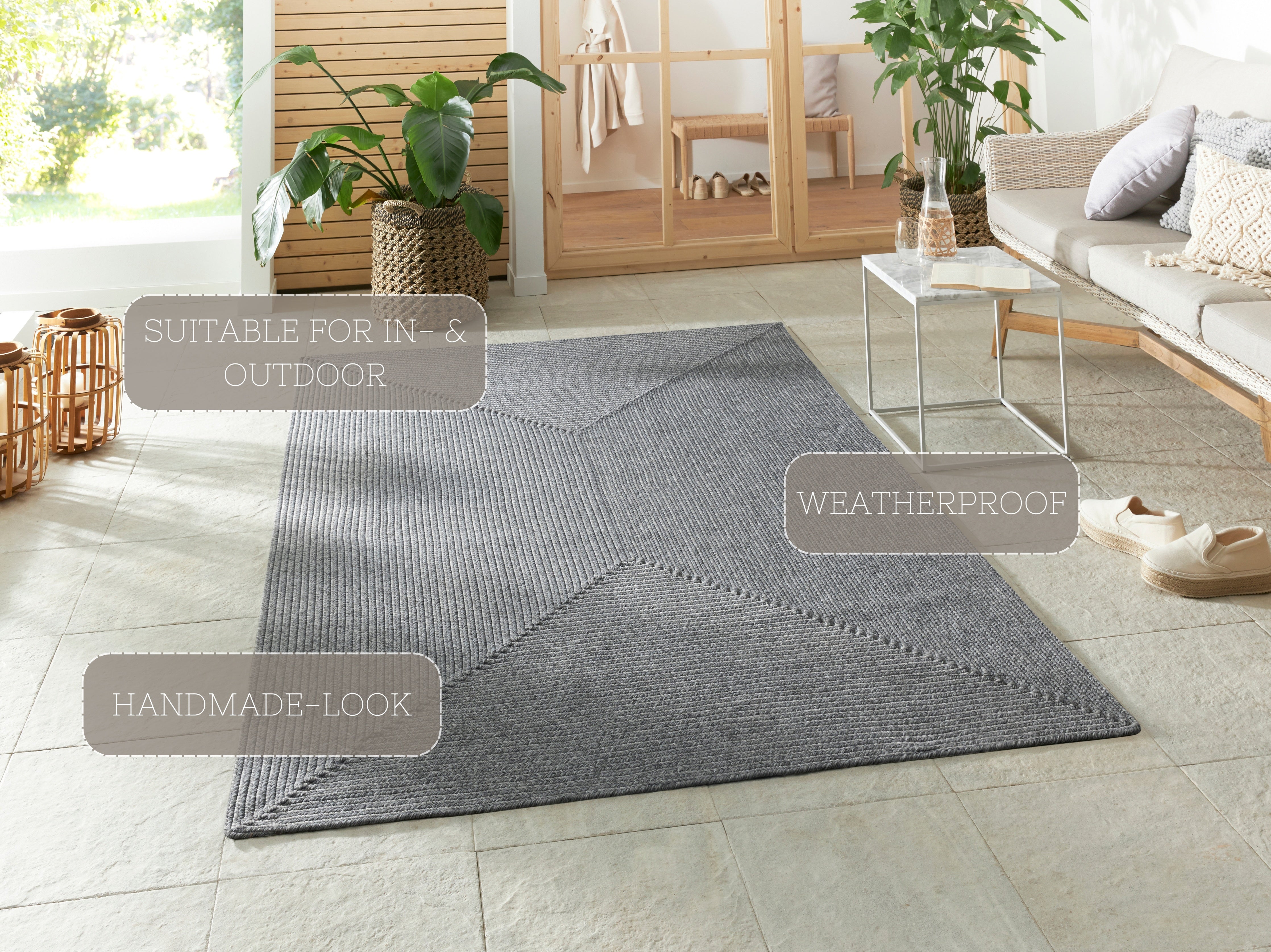 HANSE HOME BRAIDED TÆPPE, LYSEGRÅ 105551