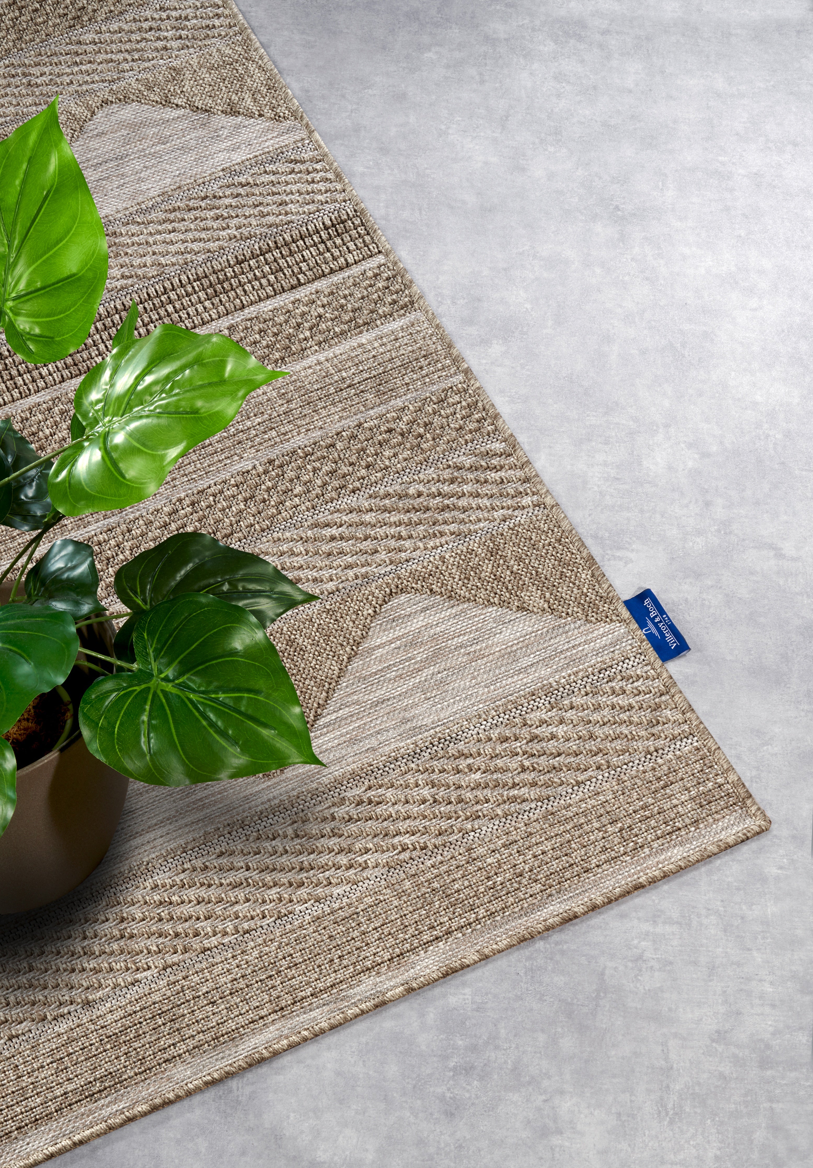 VILLEROY & BOCH 106080 IND - OG UDENDØRS TÆPPE ELISABETH, NATURLIG BRUN