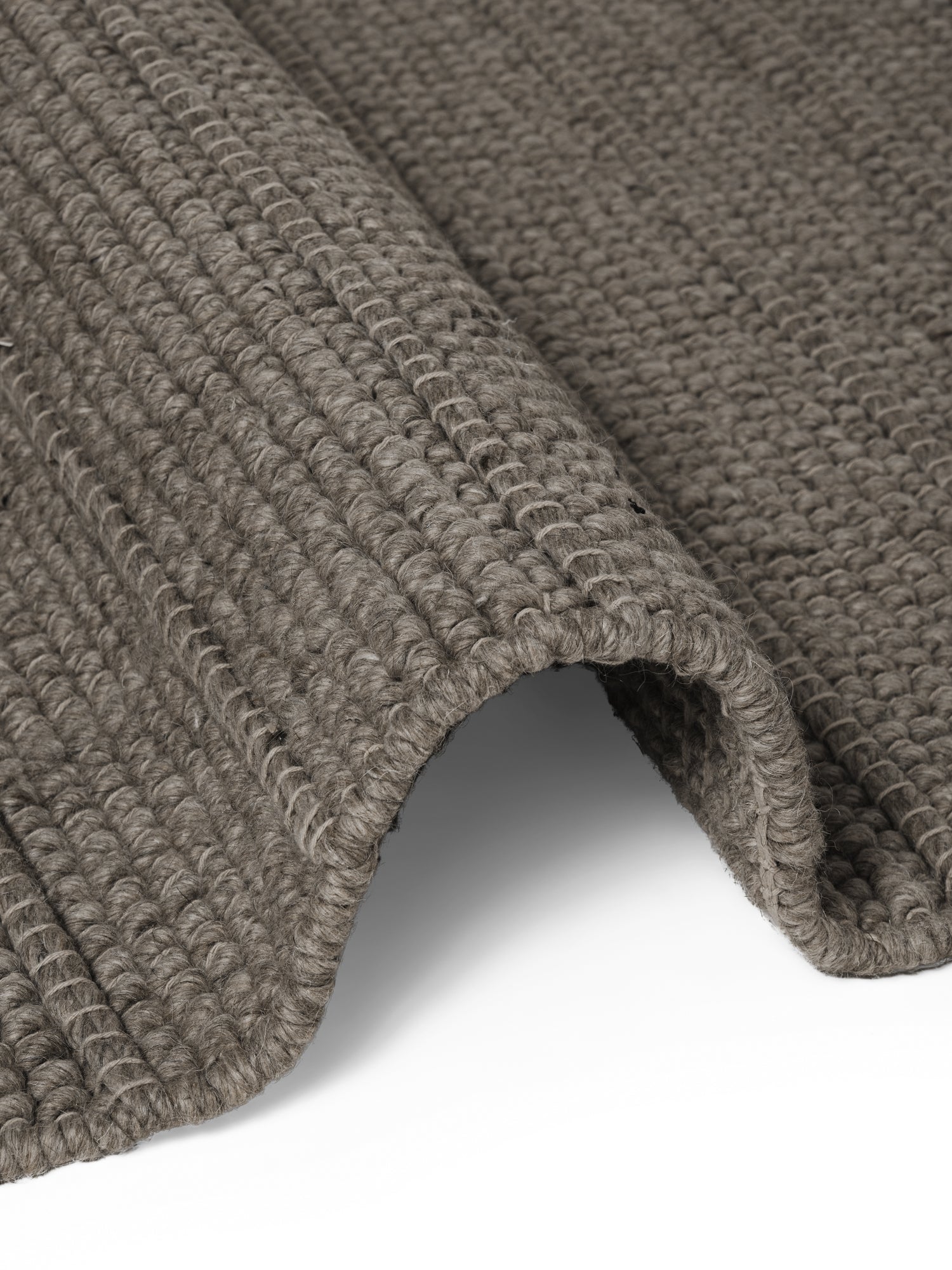 TED BAKER CAMDEN ULDTÆPPE PARKER, NATURLIG BRUN-GRÅ