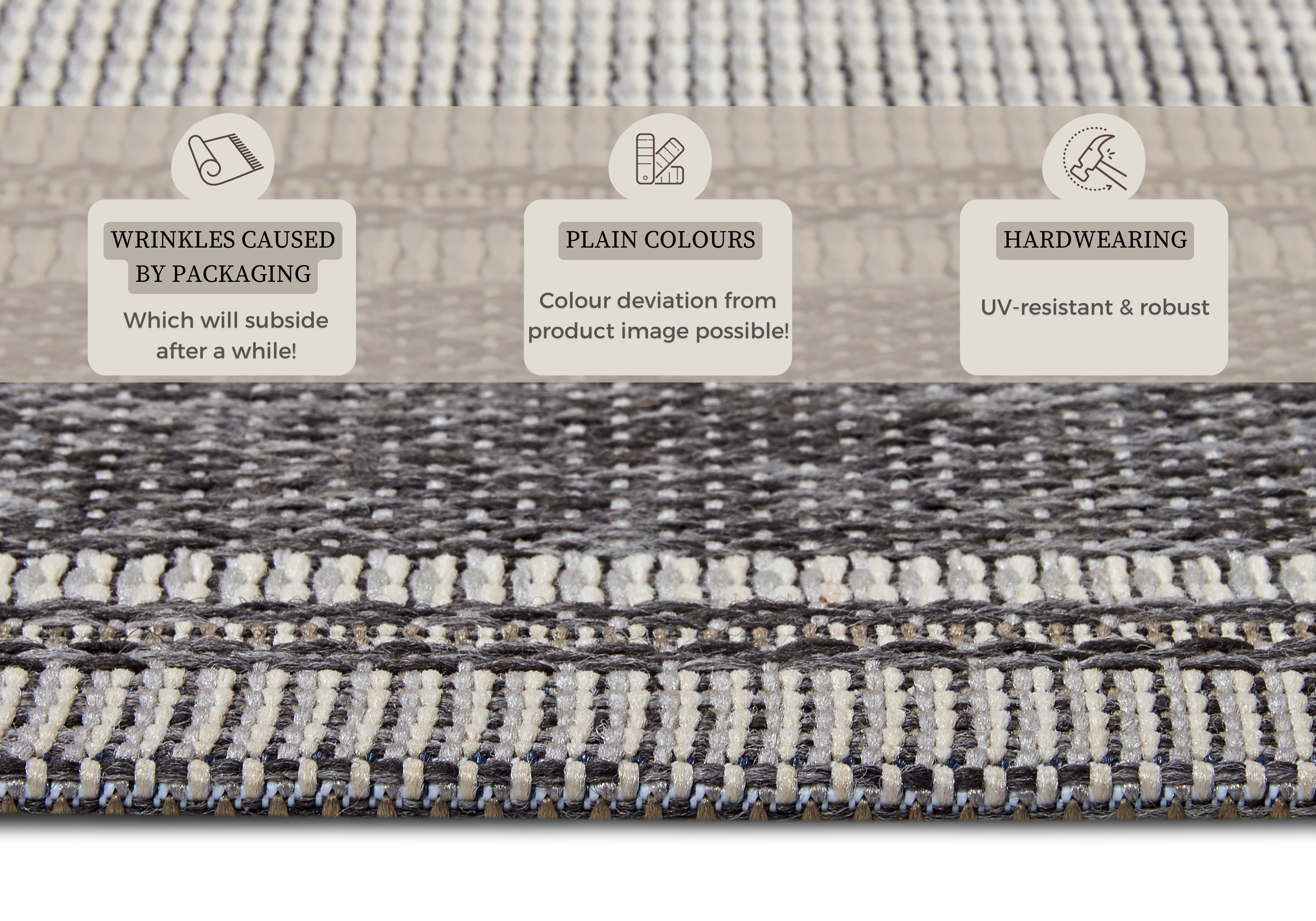 CLYDE TÆPPE, BEIGE-GRÅ 105910