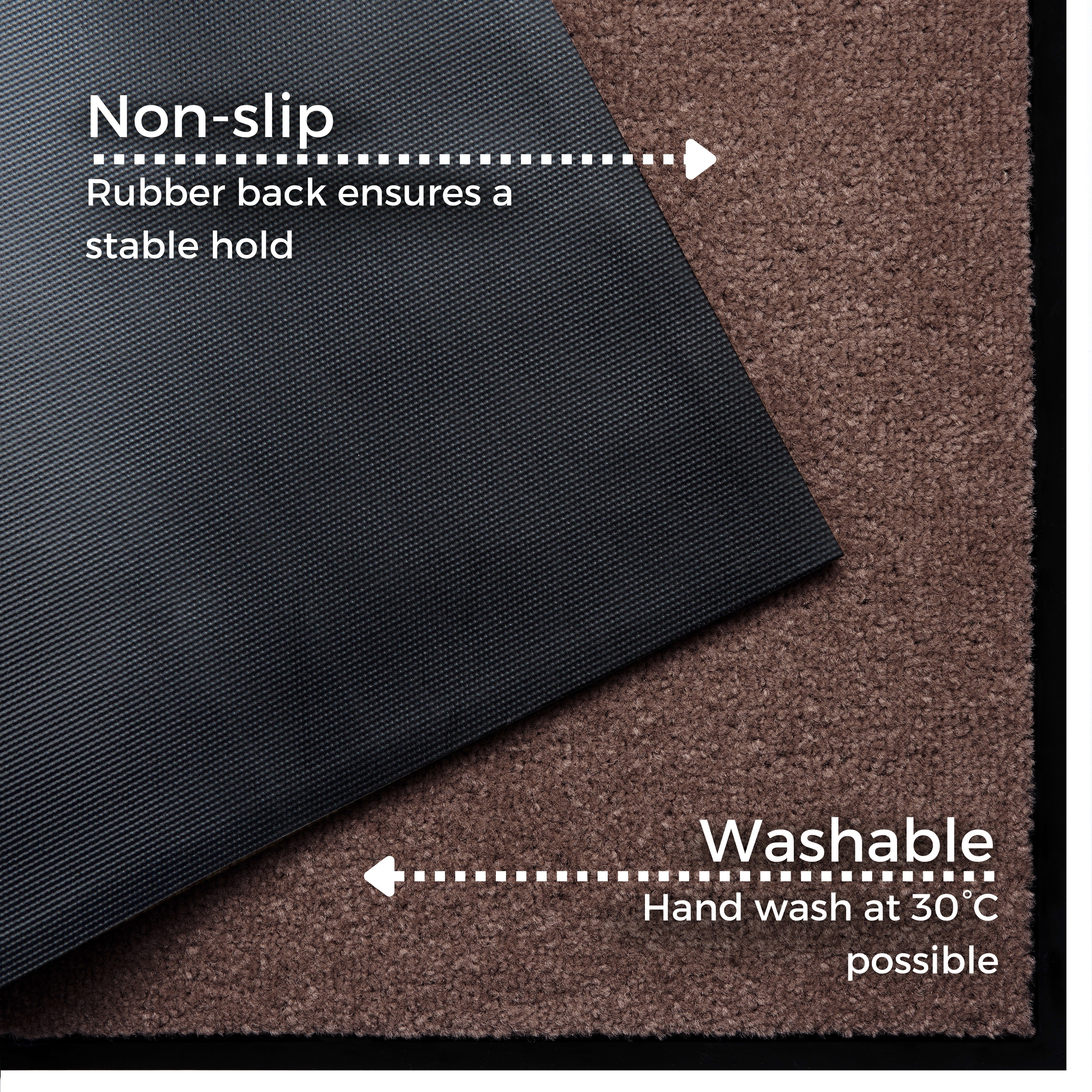 HANSE HOME DØRMÅTTE UNICOLORED, BRUN 104482