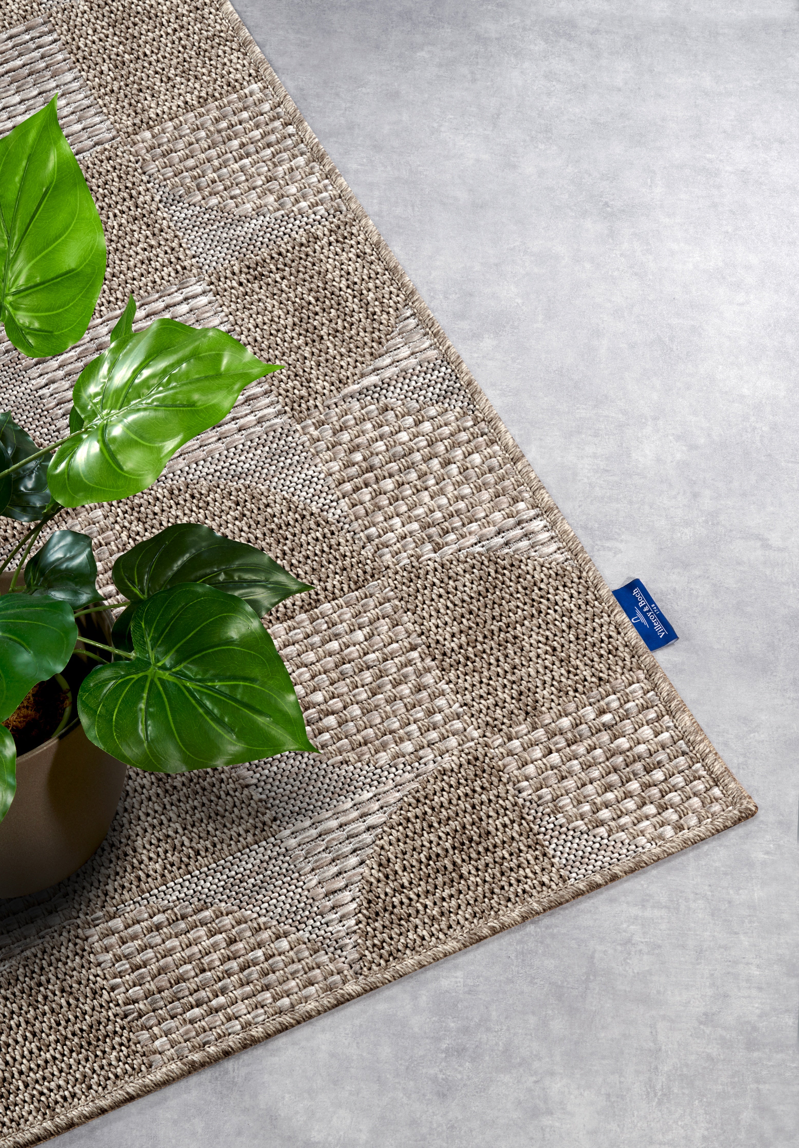 VILLEROY & BOCH 106078 IND - OG UDENDØRS TÆPPE MARGARETHA, NATURLIG BRUN