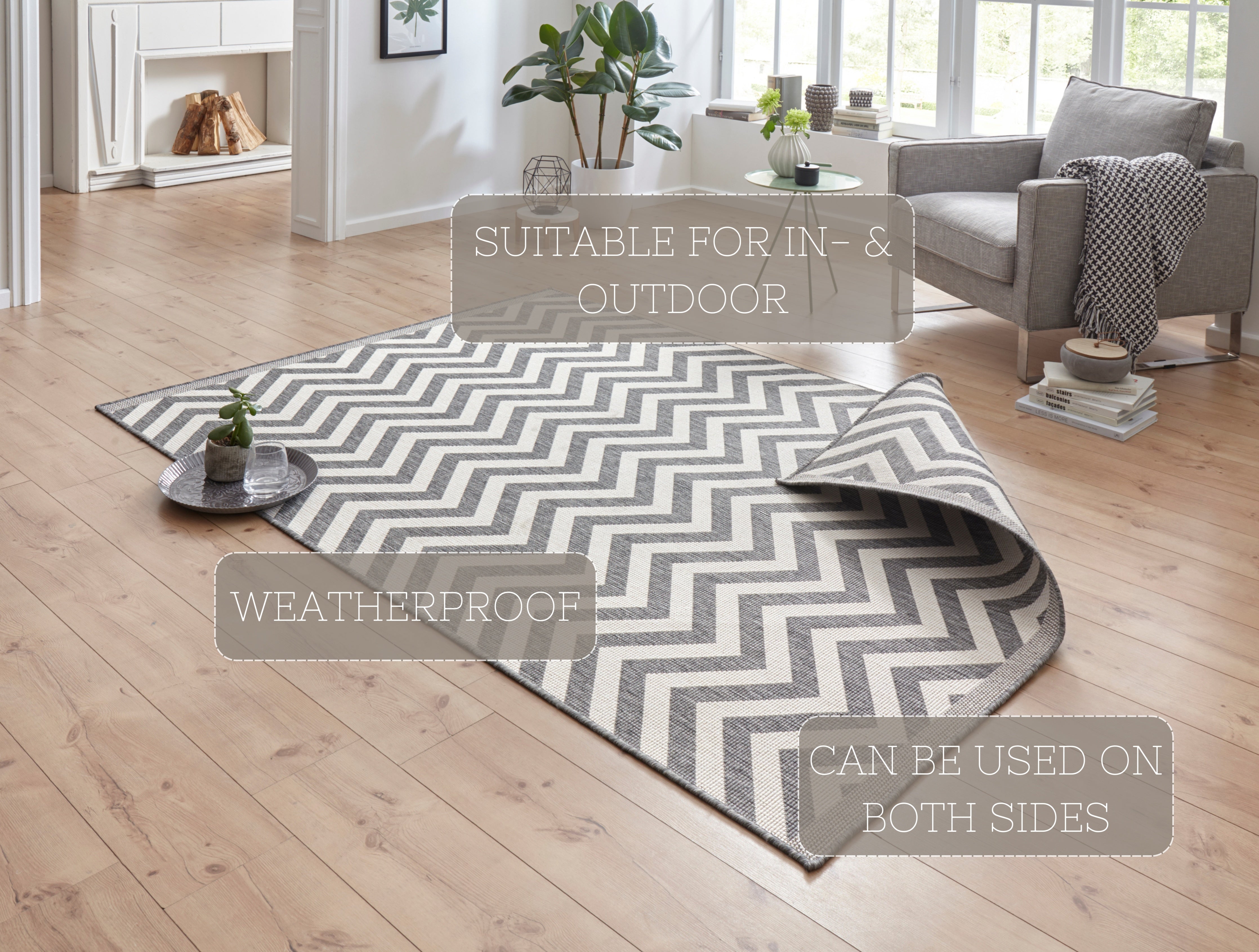 TWIN SUPREME TÆPPE, GRÅ-CREME 103432