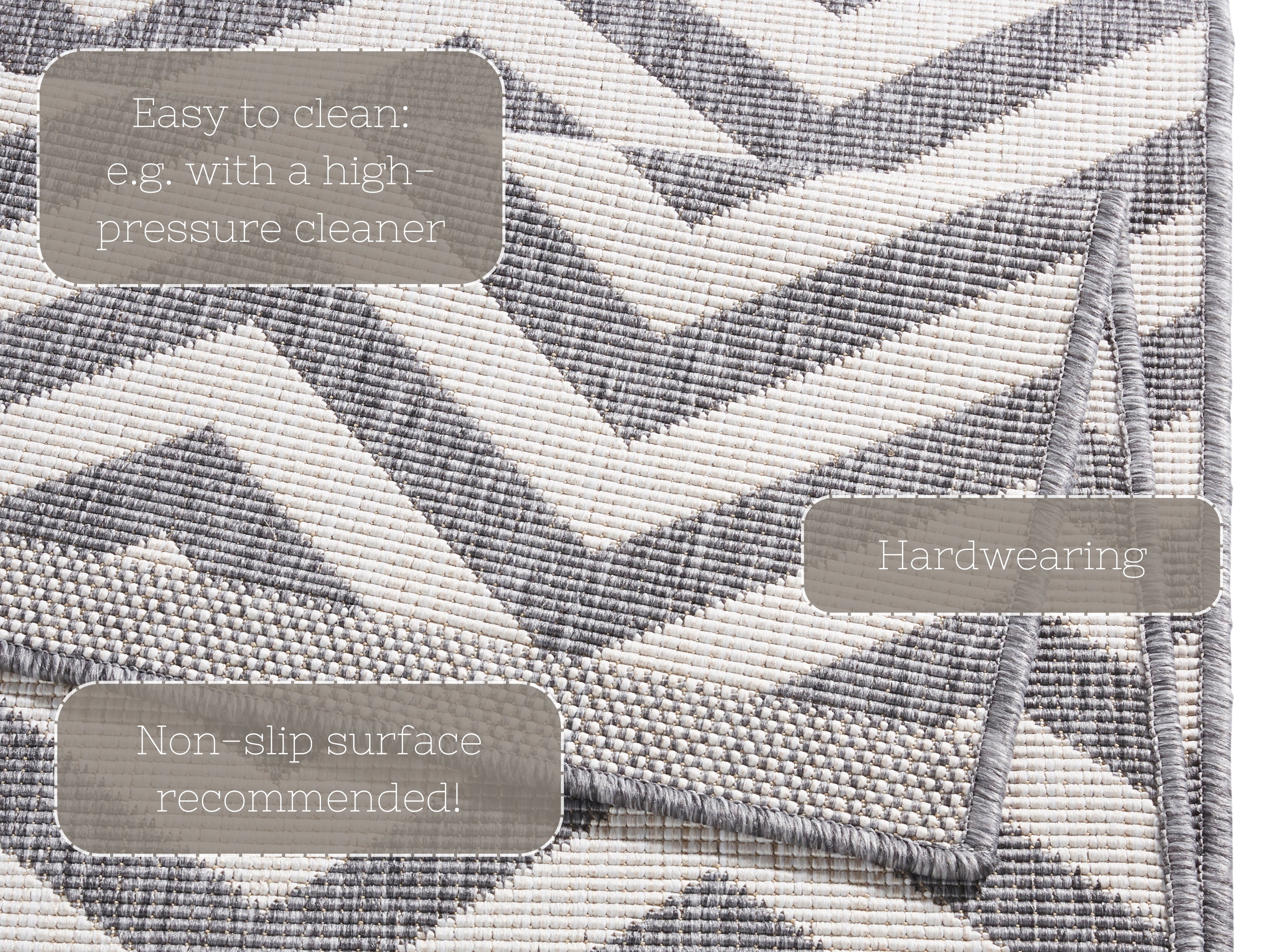 TWIN SUPREME TÆPPE, GRÅ-CREME 103432