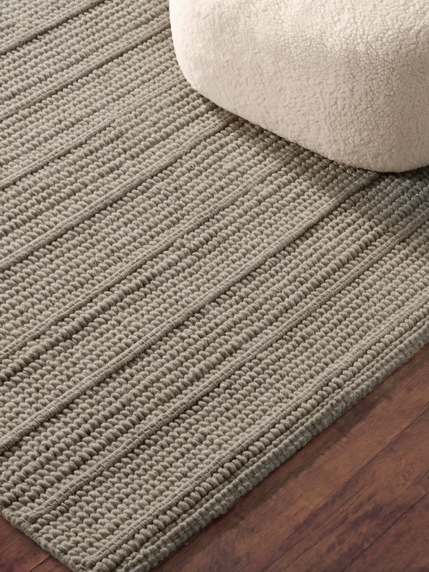 TED BAKER CAMDEN ULDTÆPPE PARKER, NATURLIG GRÅ