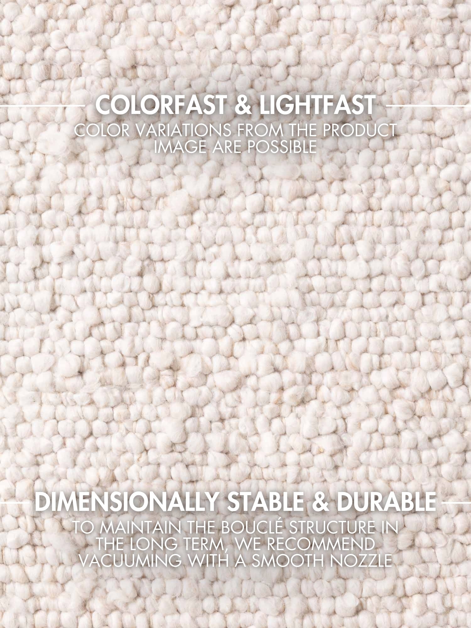 TED BAKER NOTTING HILL SOFT BOUCLE KORTLUVET TÆPPE, PORTOBELLO CREME