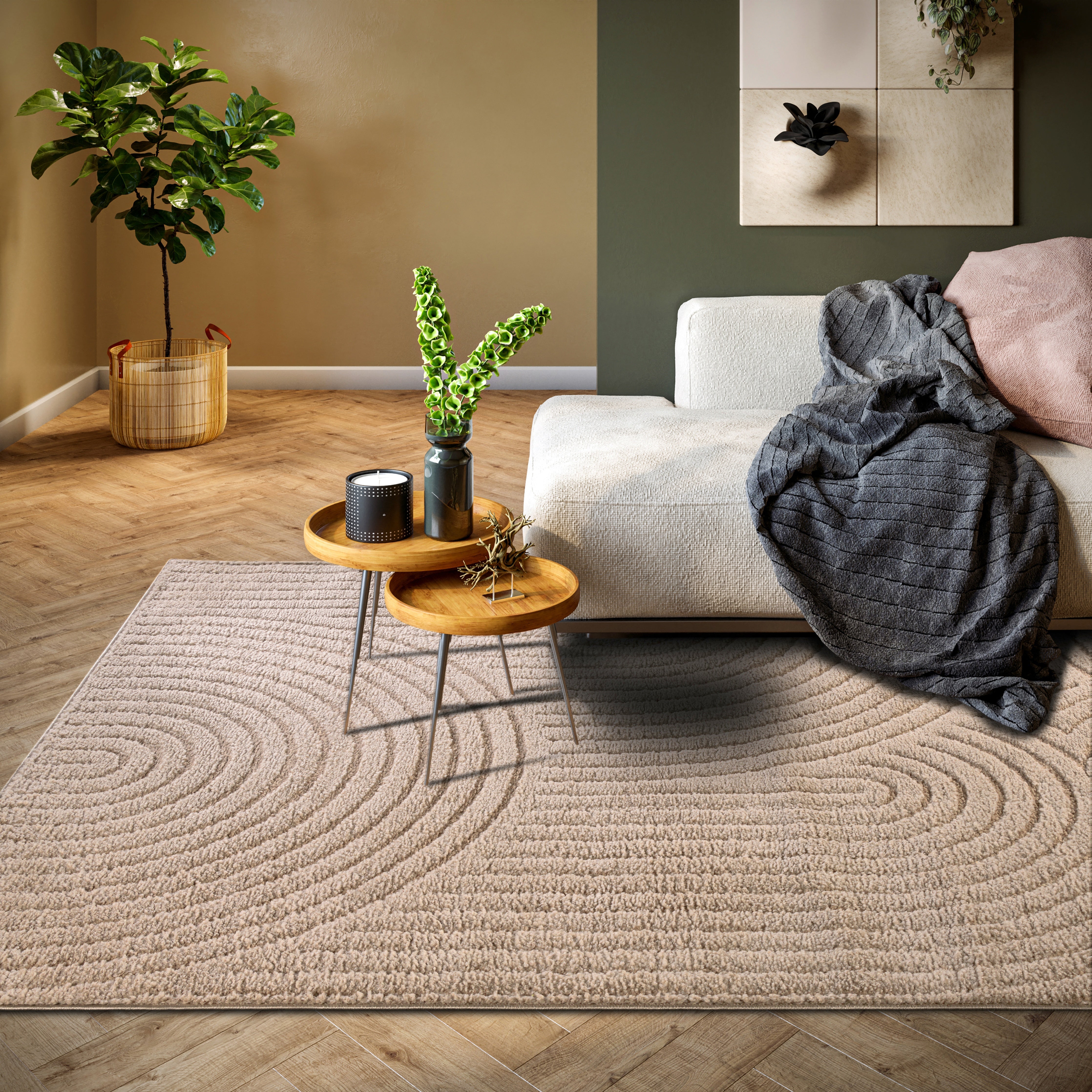 NEW YORK TÆPPE, GRÅ-BEIGE 106204