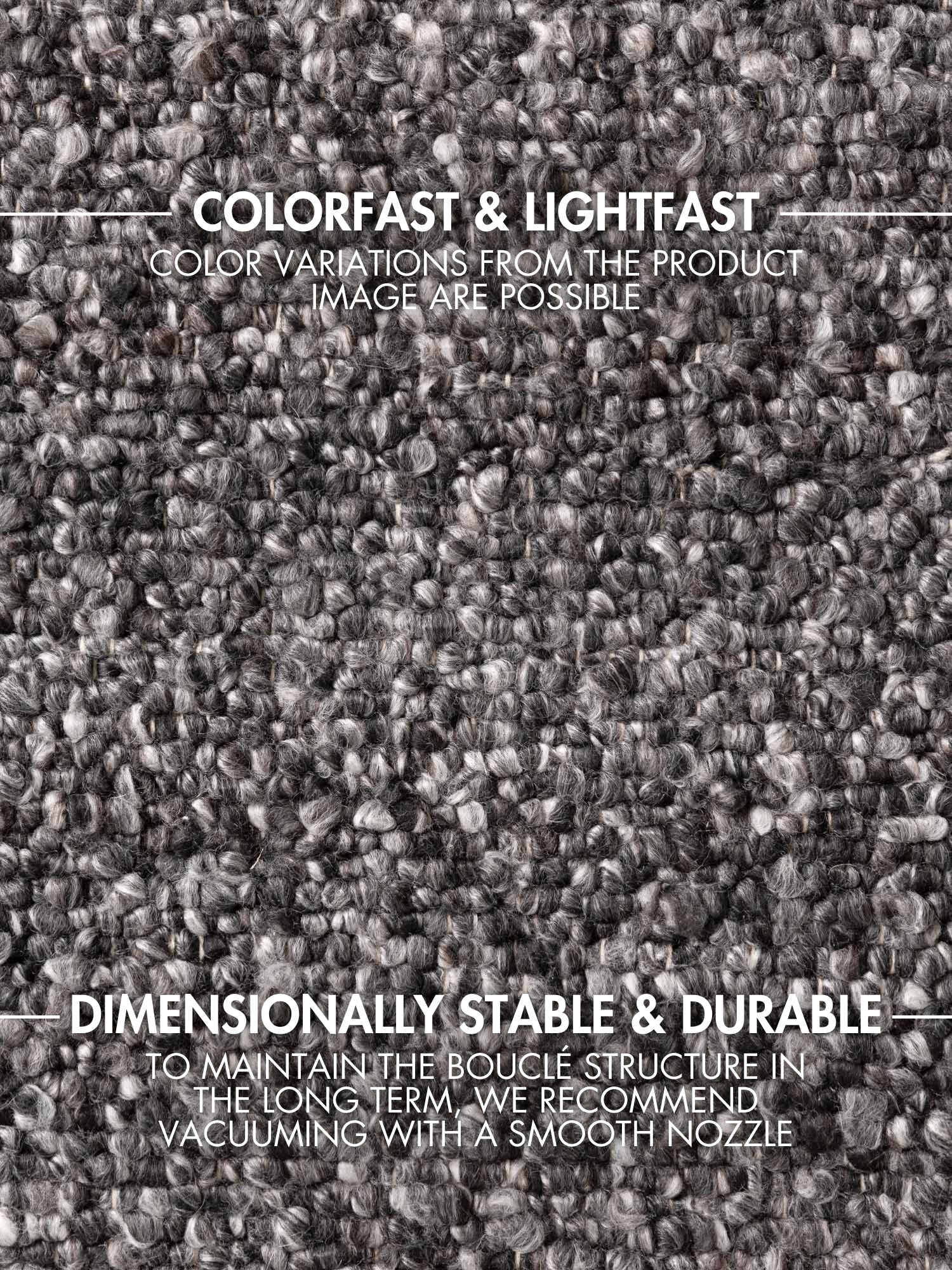 TED BAKER NOTTING HILL SOFT BOUCLE KORTLUVET TÆPPE, PORTOBELLO MØRKEGRÅ