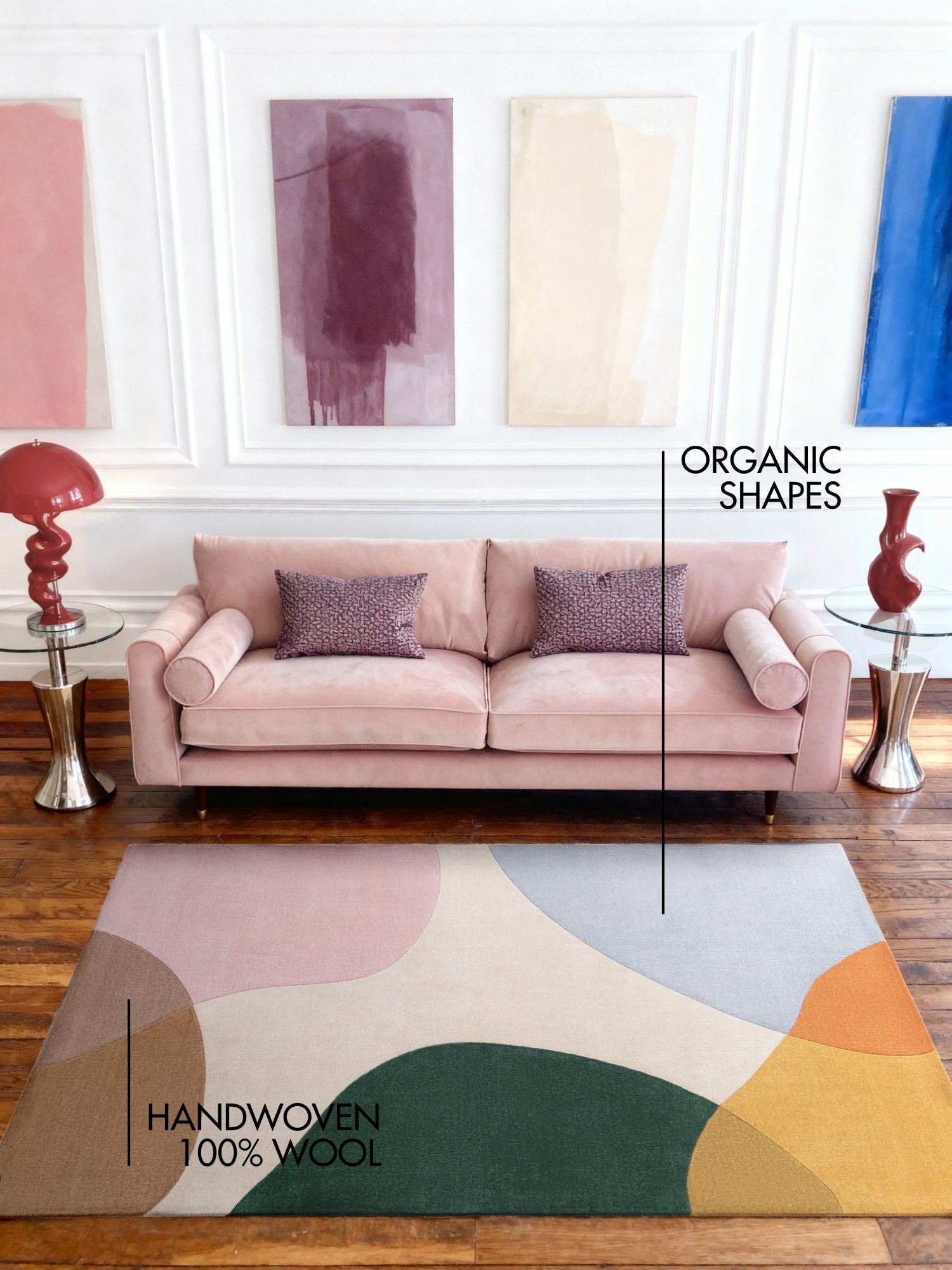 TED BAKER HACKNEY ULDTÆPPE CLARISSA, MULTI FARVET