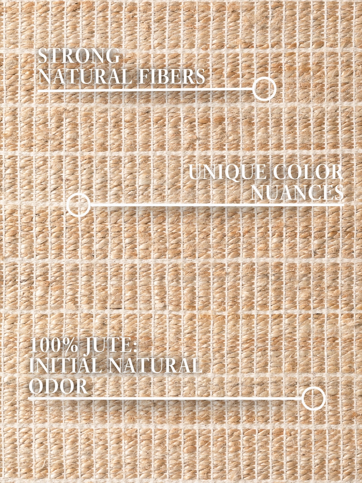 VILLEROY & BOCH 1829 JUTE TÆPPE BIRKA, NATURLIG GYLDEN