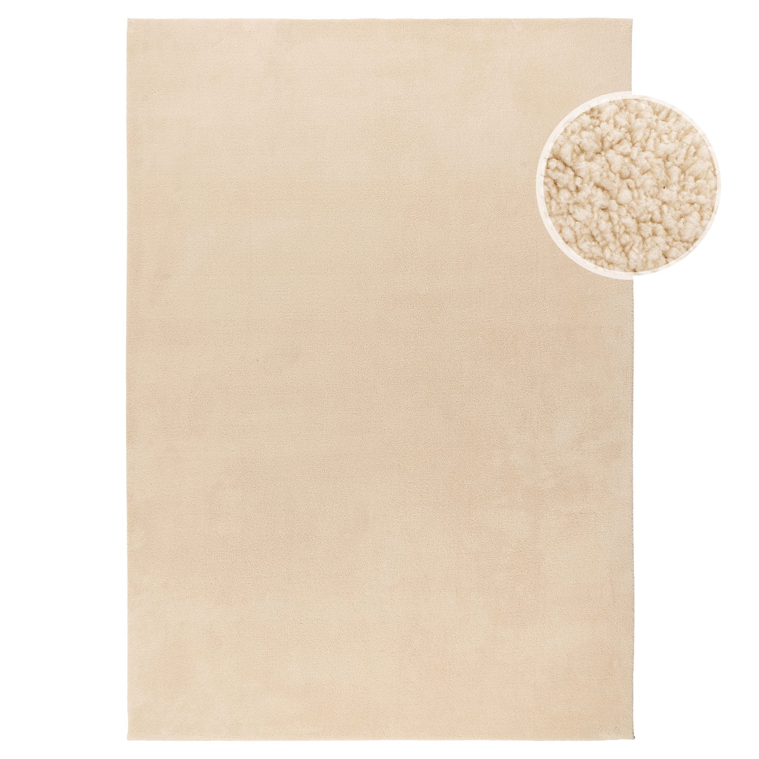 ALMA MODERNE VASKBART TÆPPE, 200 BEIGE