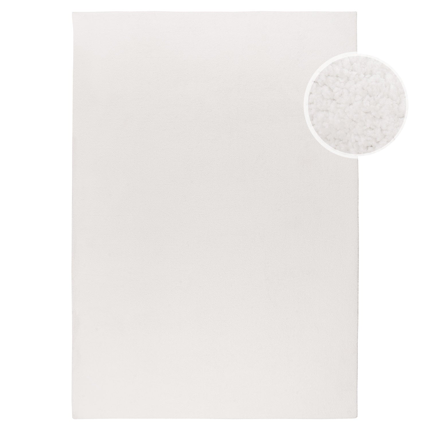 ALMA MODERNE VASKBART TÆPPE, 200 HVID