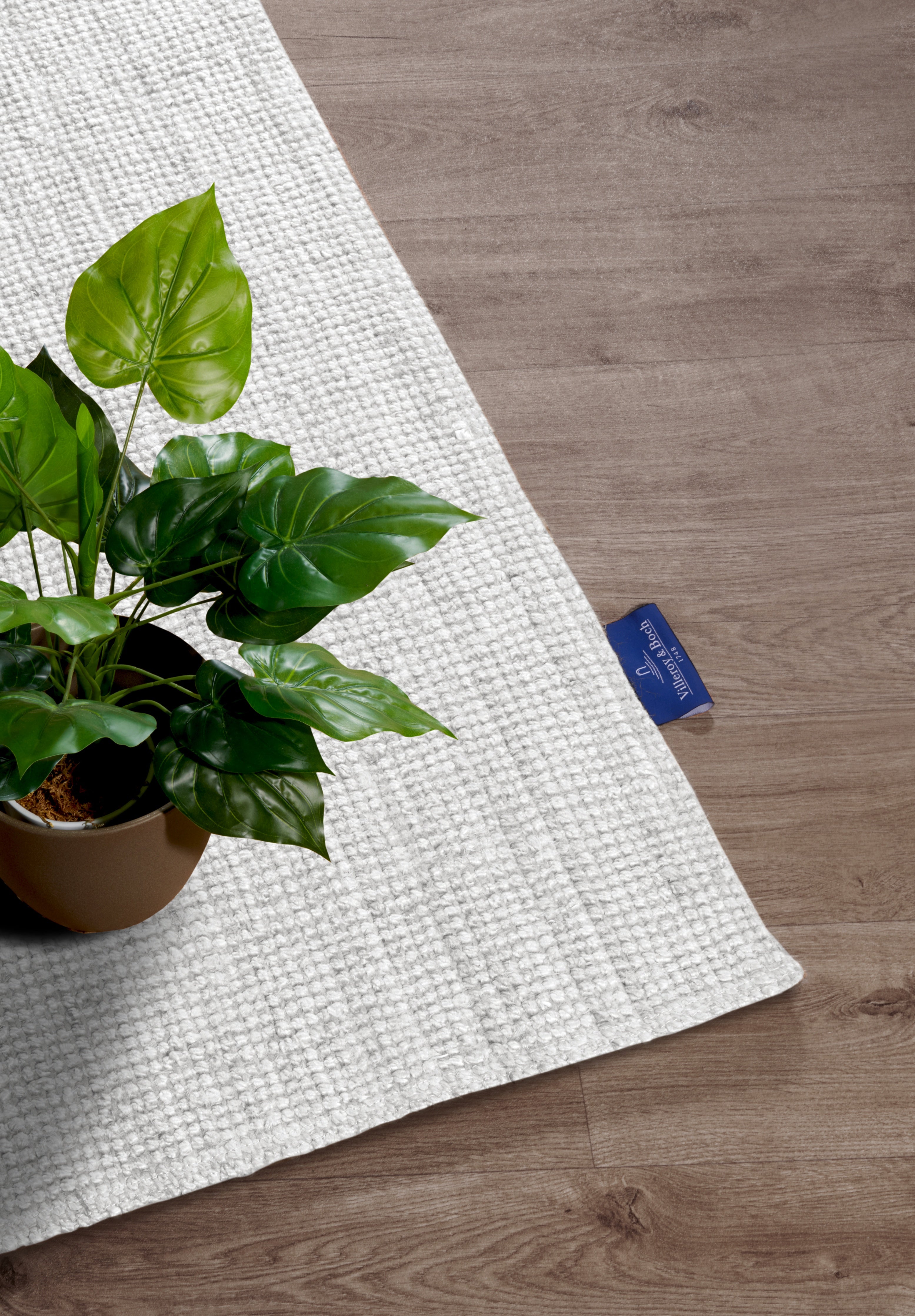 VILLEROY & BOCH 1791 JUTE TÆPPE ROSALIE, HVID