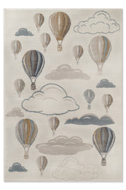 EVENTYR TÆPPE LUFTBALLON, CREME-FLERFARVET 106209