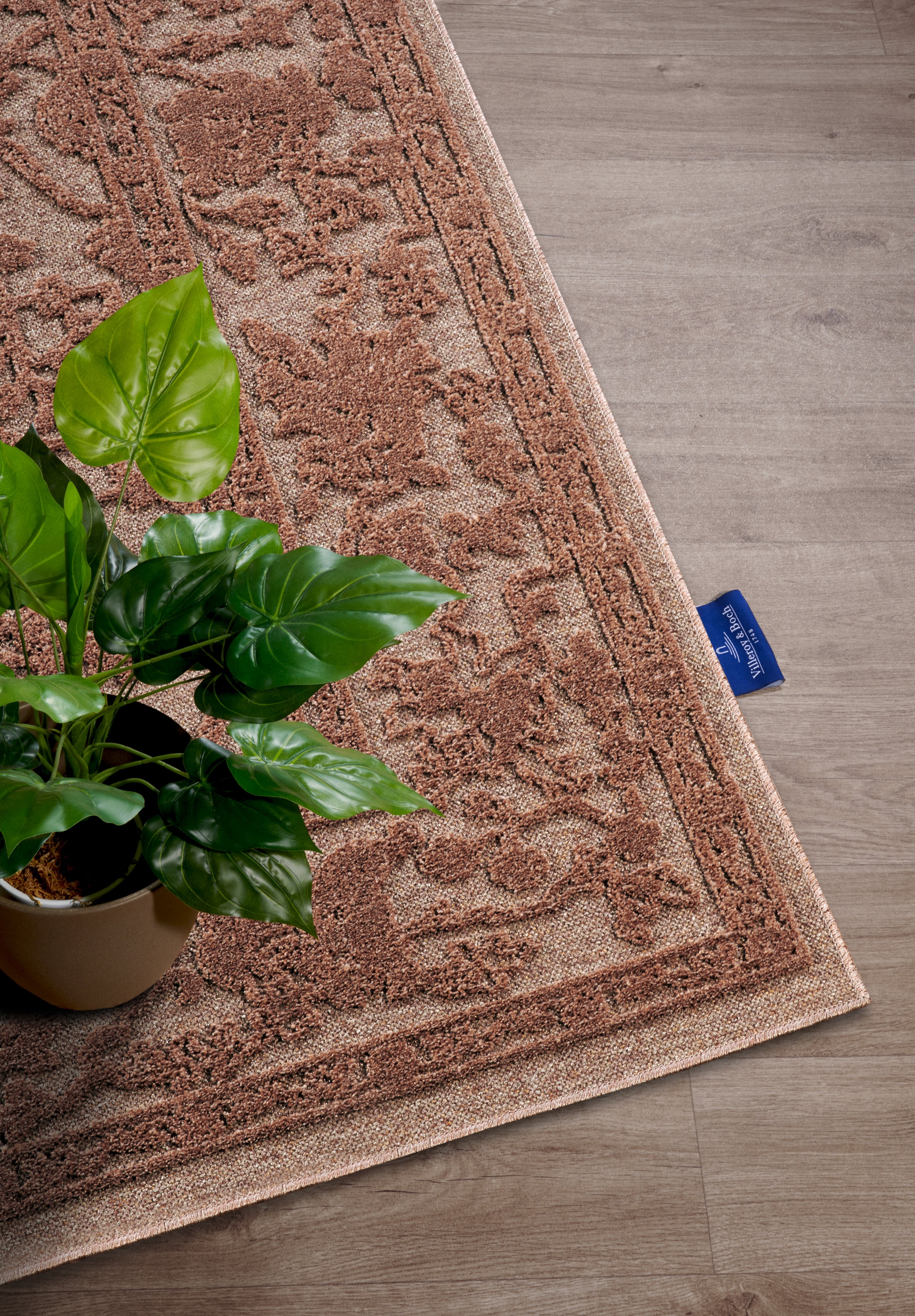 VILLEROY & BOCH 106147 HØJ-LAV LUV TÆPPE, AMBROISE NATURLIG-KOBBER