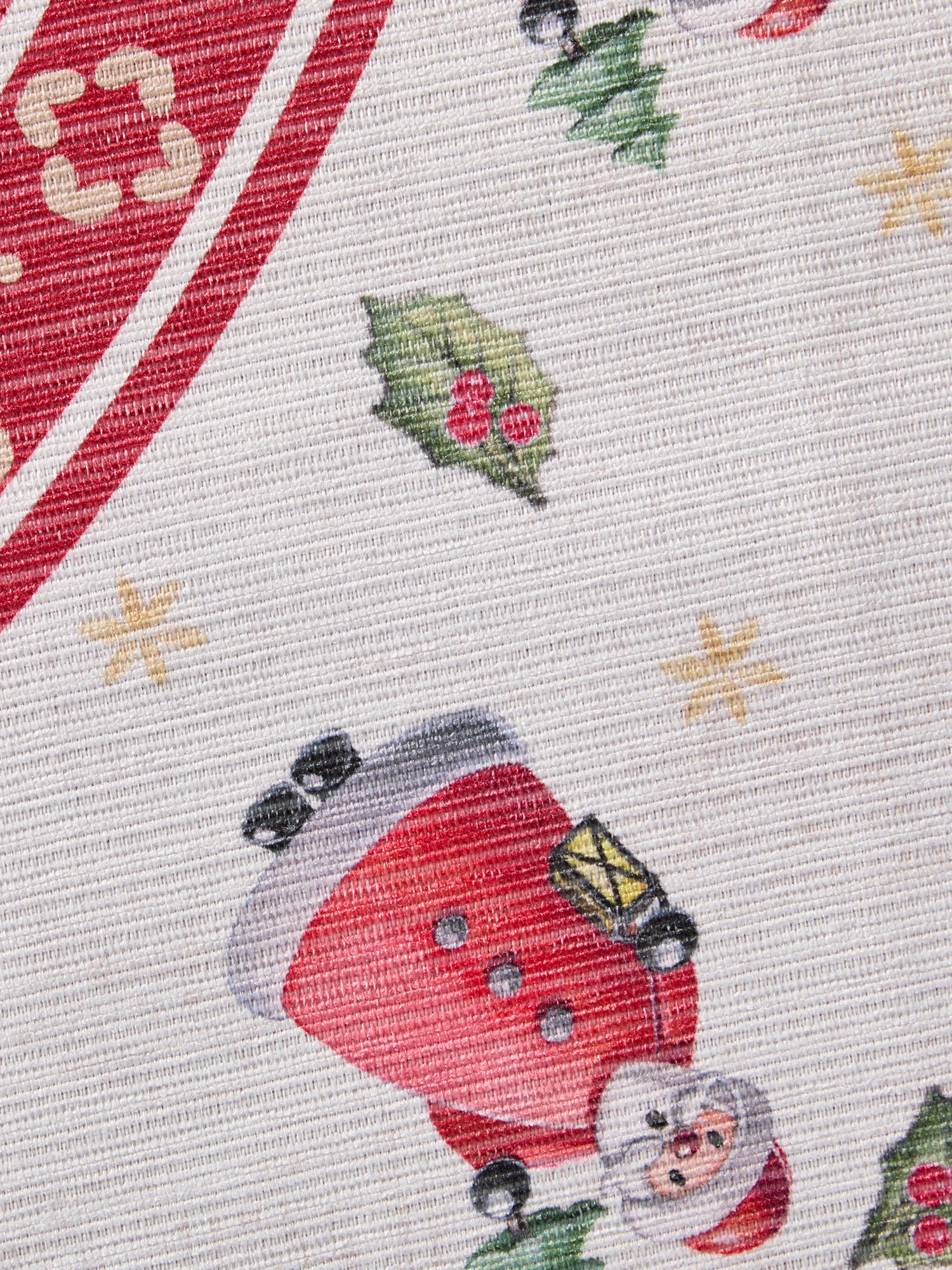 VILLEROY & BOCH TOY'S DELIGHT LIMITED EDITION JULETÆPPE, JULEMAND CREME-RØD