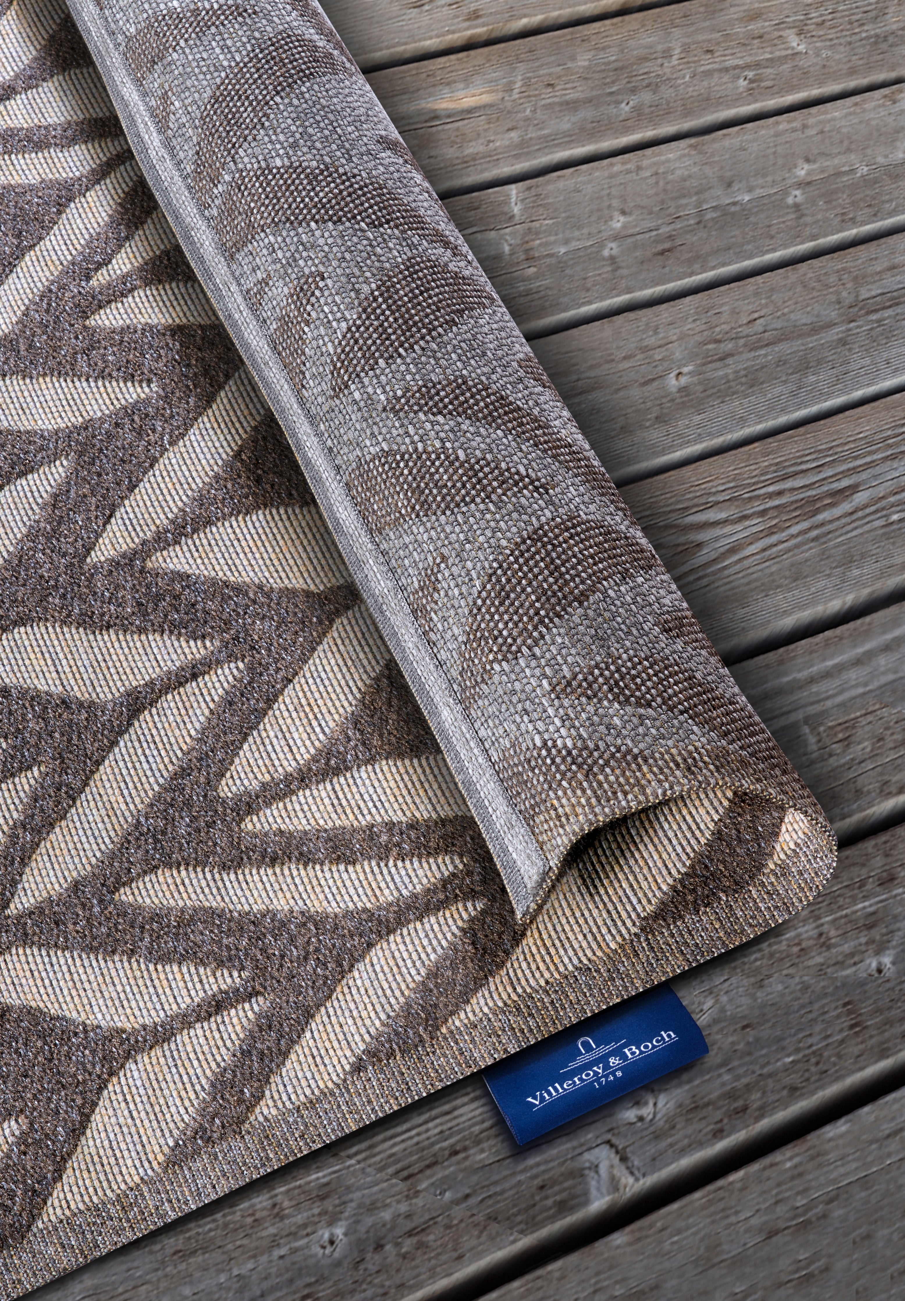 VILLEROY & BOCH 106150IND- OG UDENDØRS TÆPPE, GEORGETTE NATURLIG BRUN-BEIGE