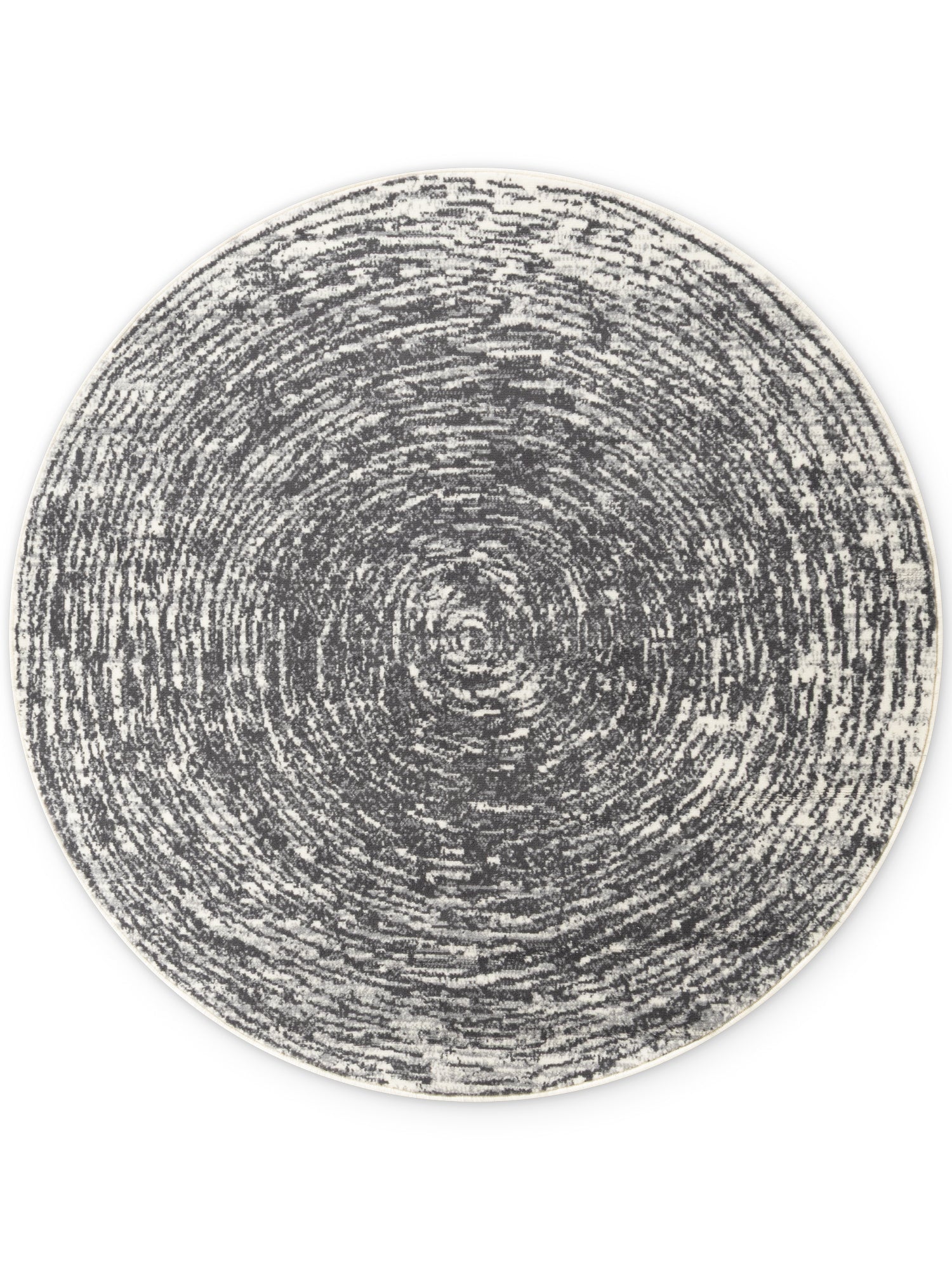 FLORIA TÆPPE RUNDT - CREME-GRÅ 106256