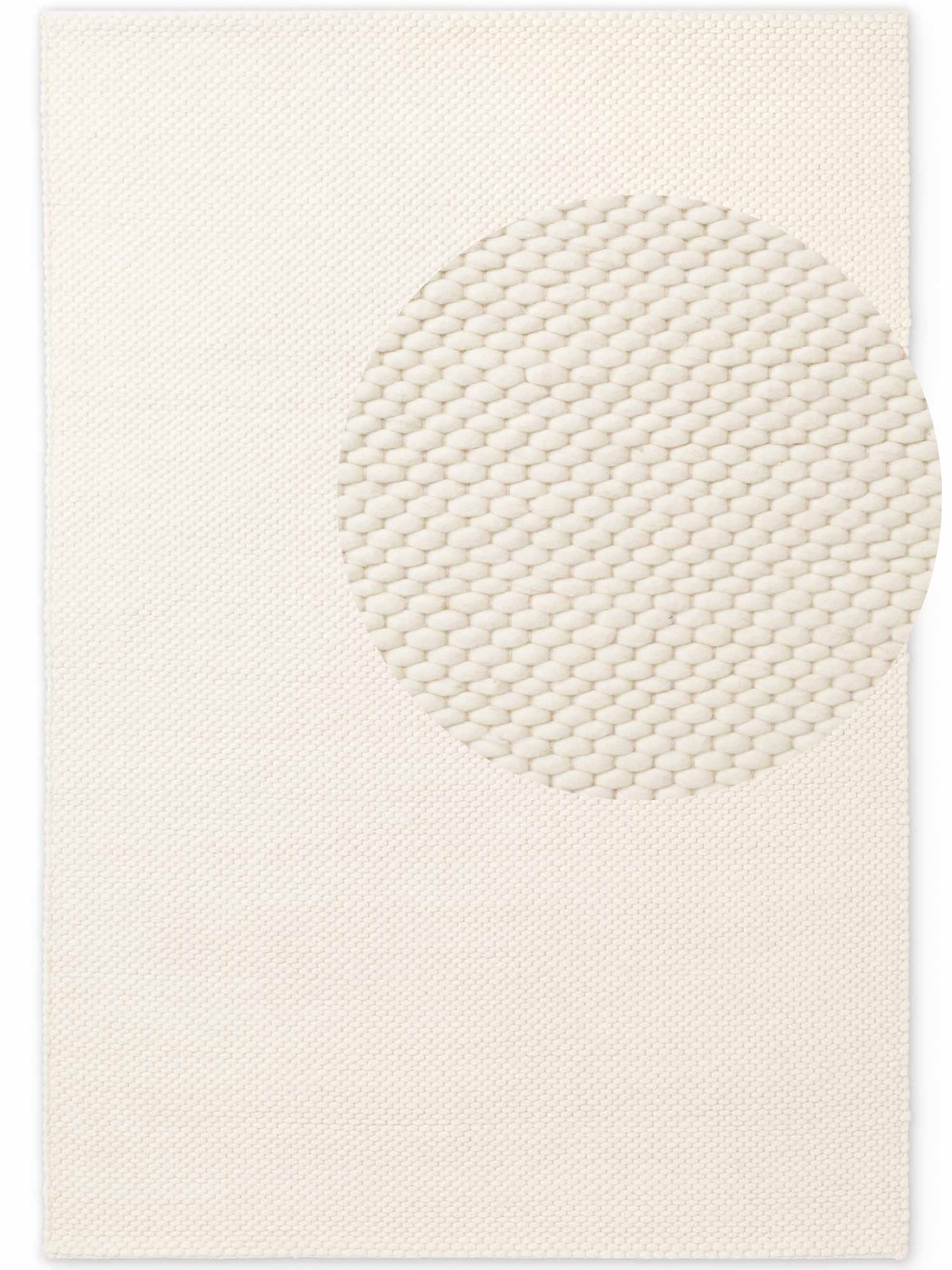 ELLE DECORATION LYON ULDTÆPPE, BEANS NATURLIG CREME