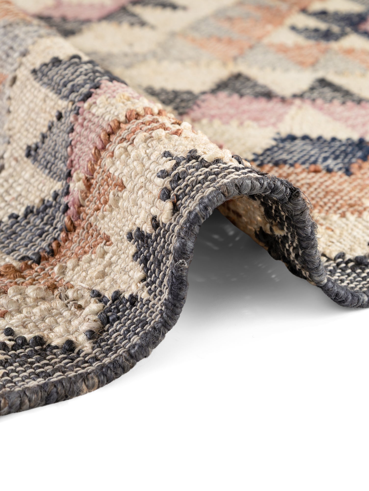 ROYA AFGHANSK HÅNDVÆVET KELIM TÆPPE, 106260 CREME-MULTI