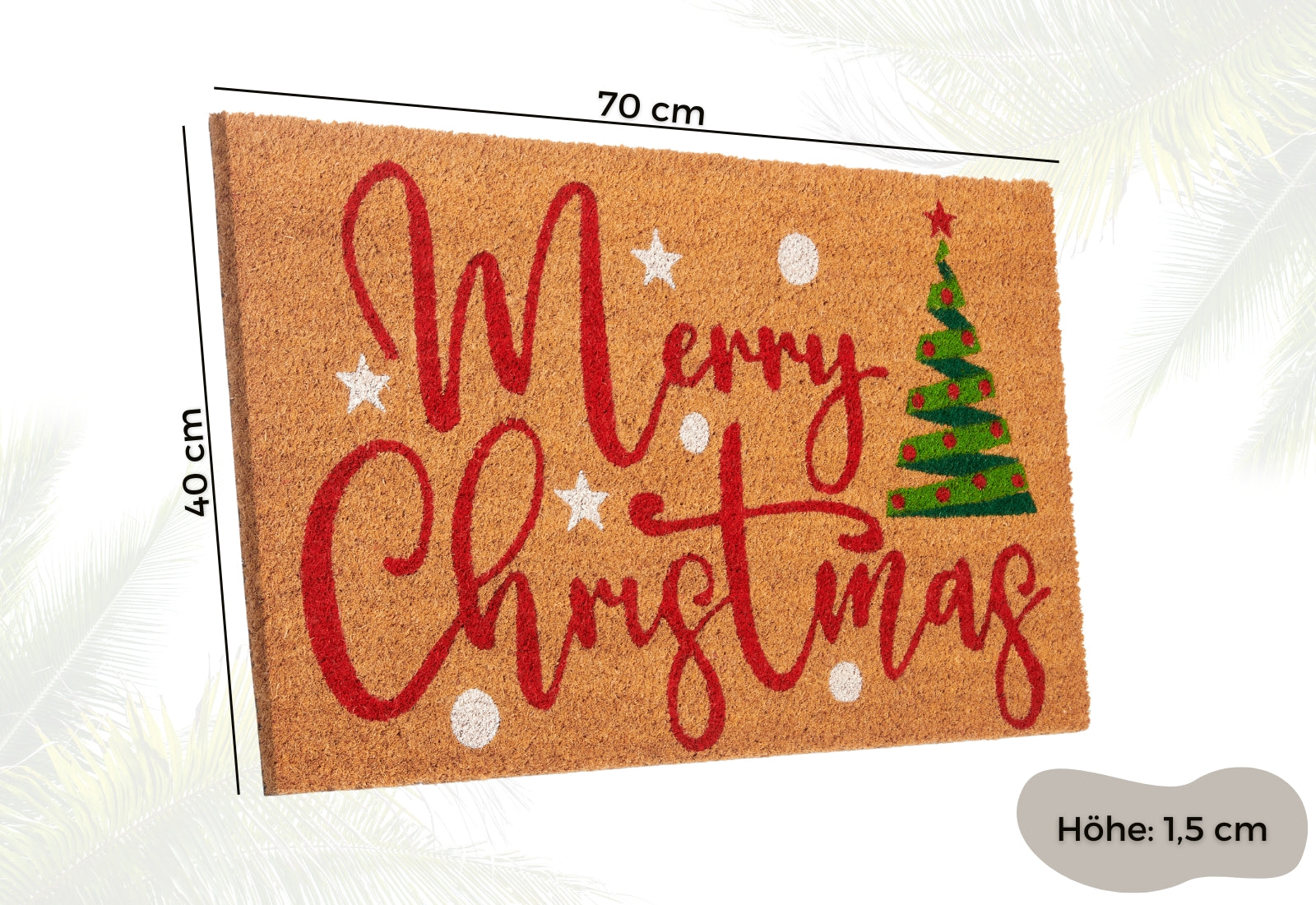 DØRMÅTTE KOKOS - MERRY CHRISTMAS TREE 106197