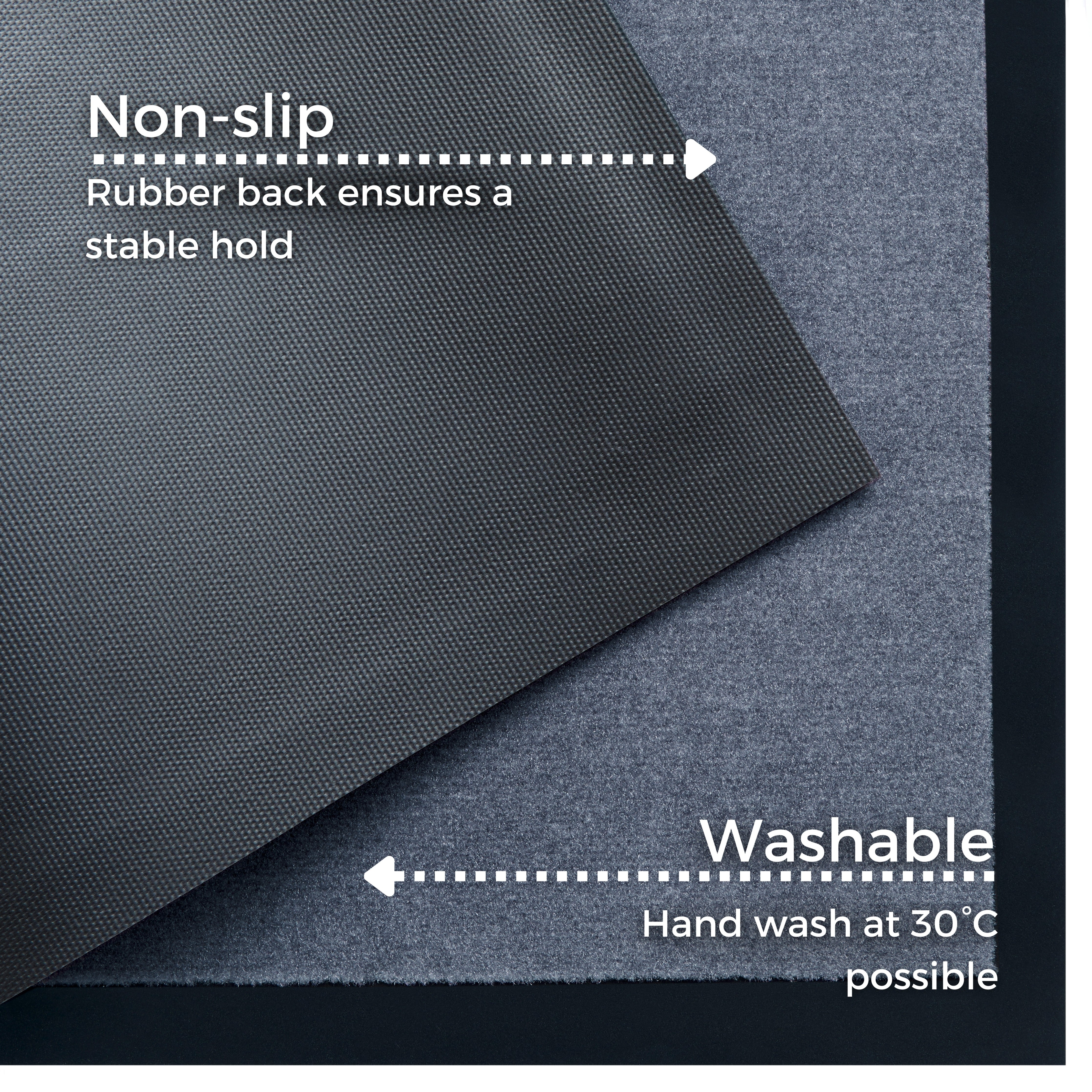 HANSE HOME WITH WRITTING MÅTTE HOME, GRÅ-ANTRACIT 104502