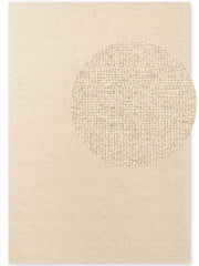 ELLE DECORATION PURISTIC FINE BOUCLE ULDTÆPPE, KNOTS NATURLIG LYS BEIGE