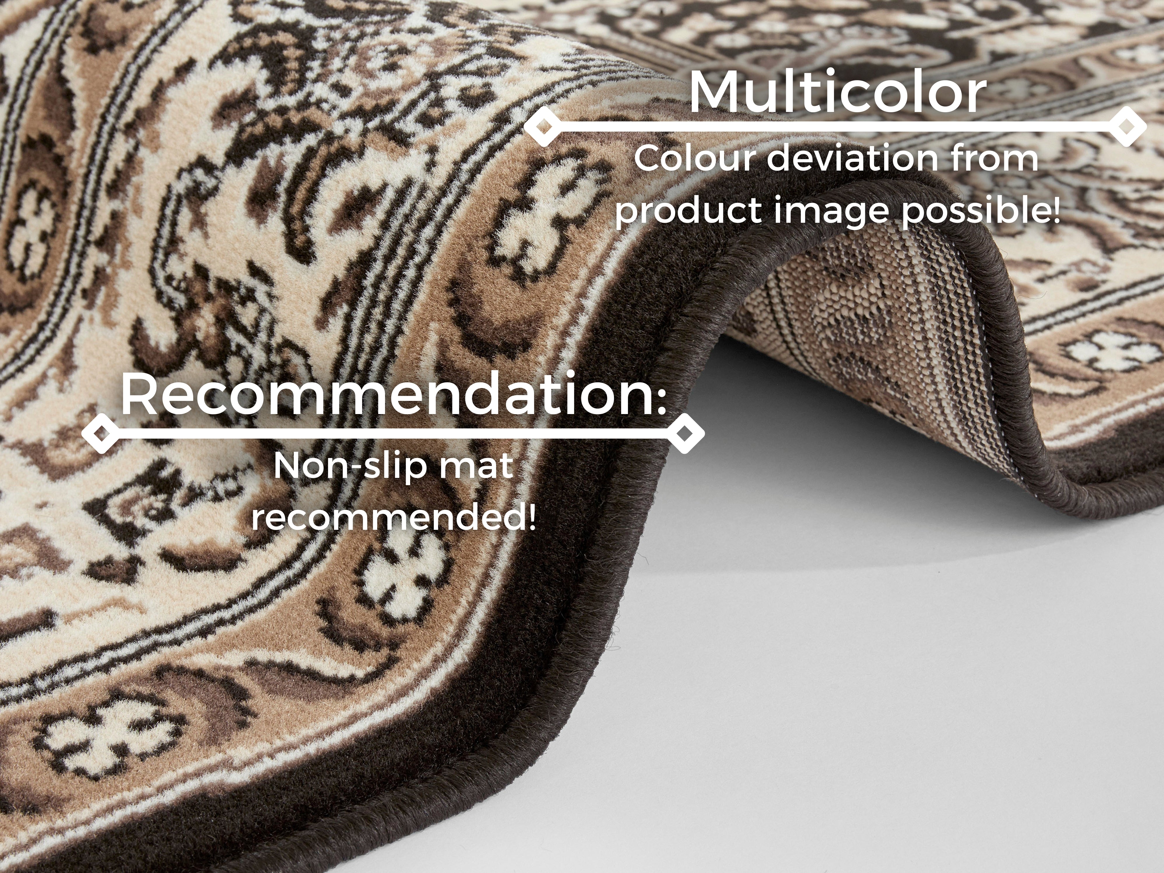 HANSE HOME MIRKAN TÆPPE, CREME-BRUN 104439