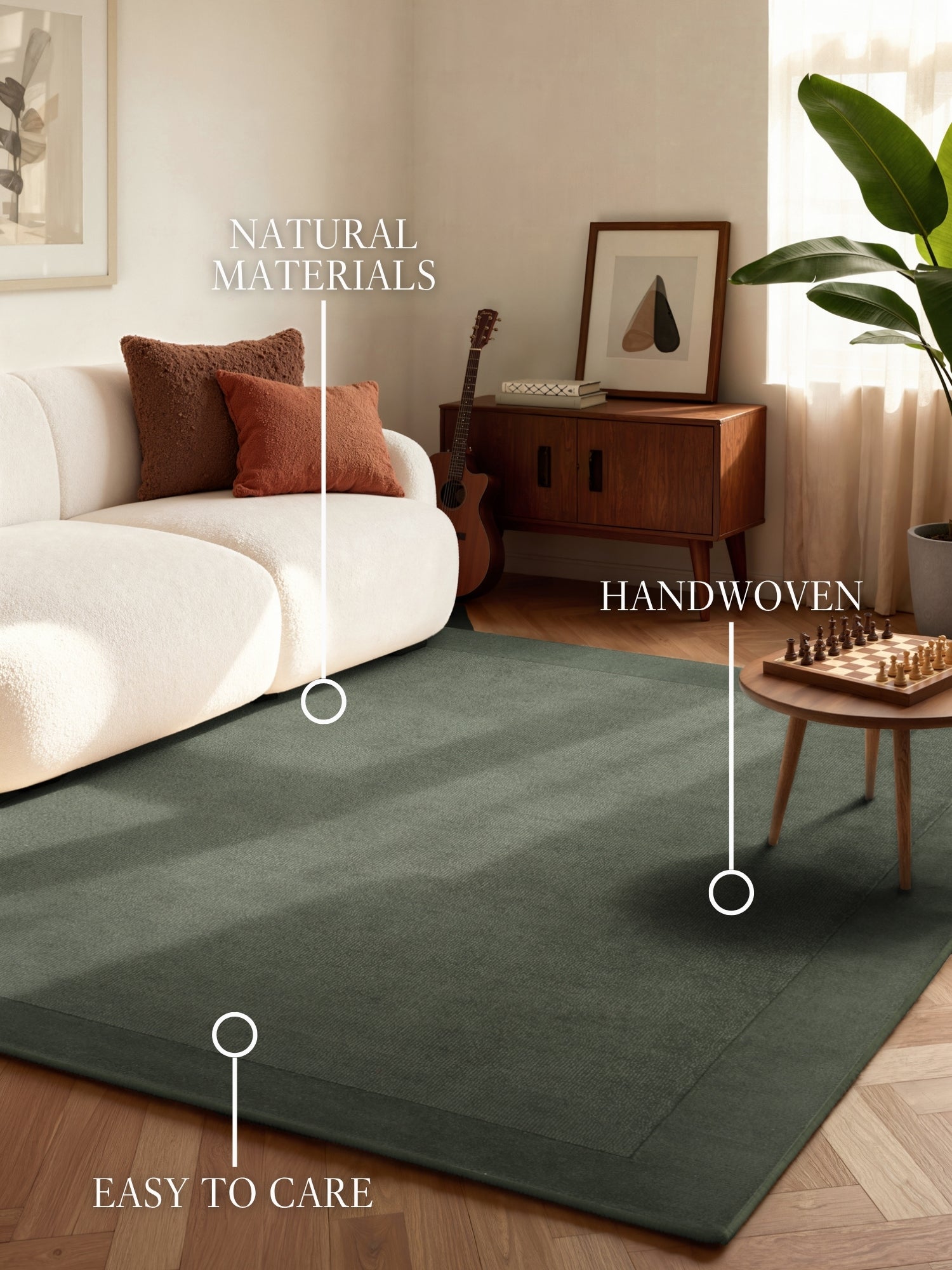 VILLEROY & BOCH 1812 ULDTÆPPE KARI, NATURLIG-GRØN