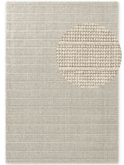 TED BAKER CAMDEN ULDTÆPPE PARKER, NATURLIG HVID