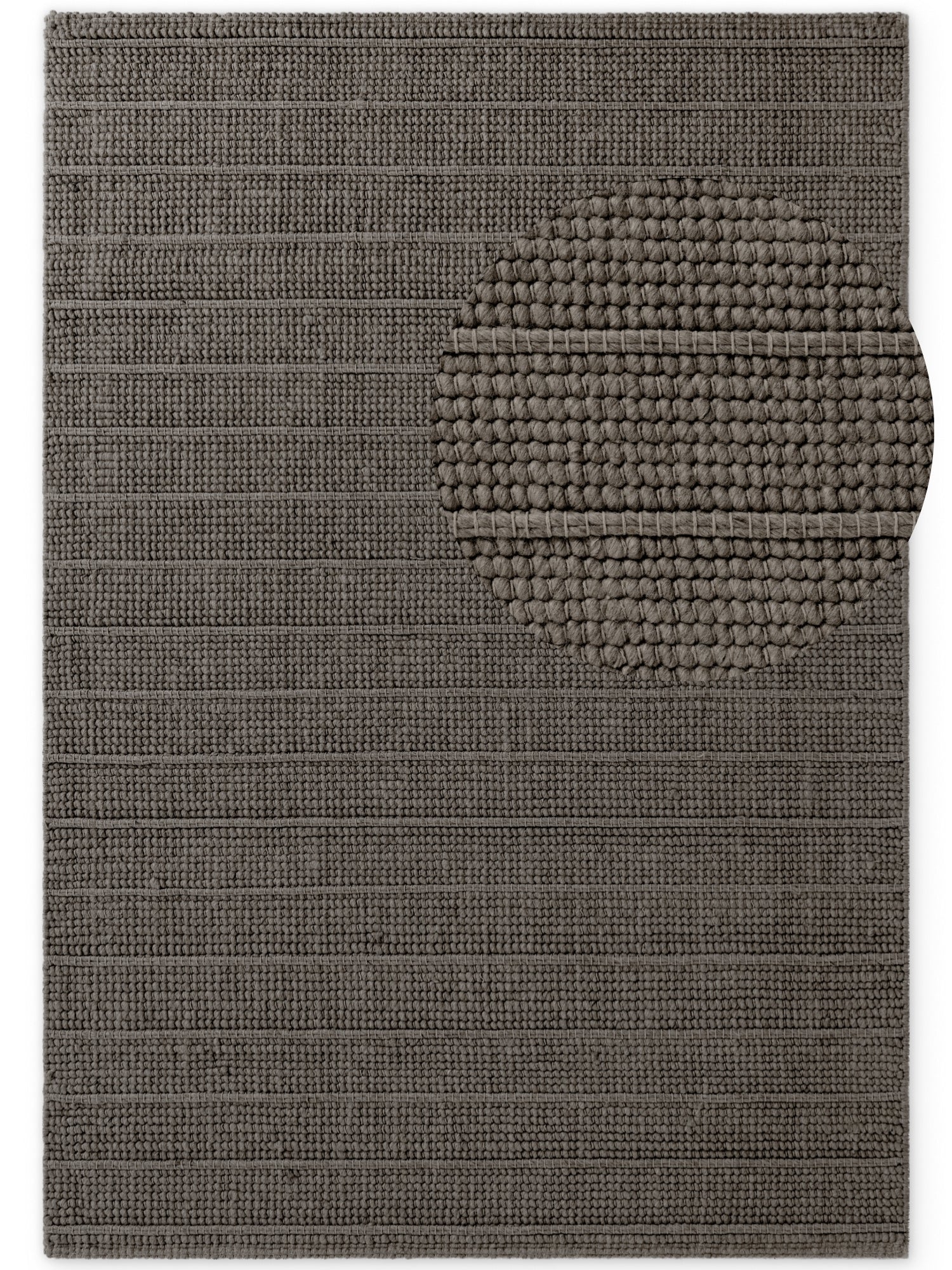 TED BAKER CAMDEN ULDTÆPPE PARKER, NATURLIG BRUN-GRÅ