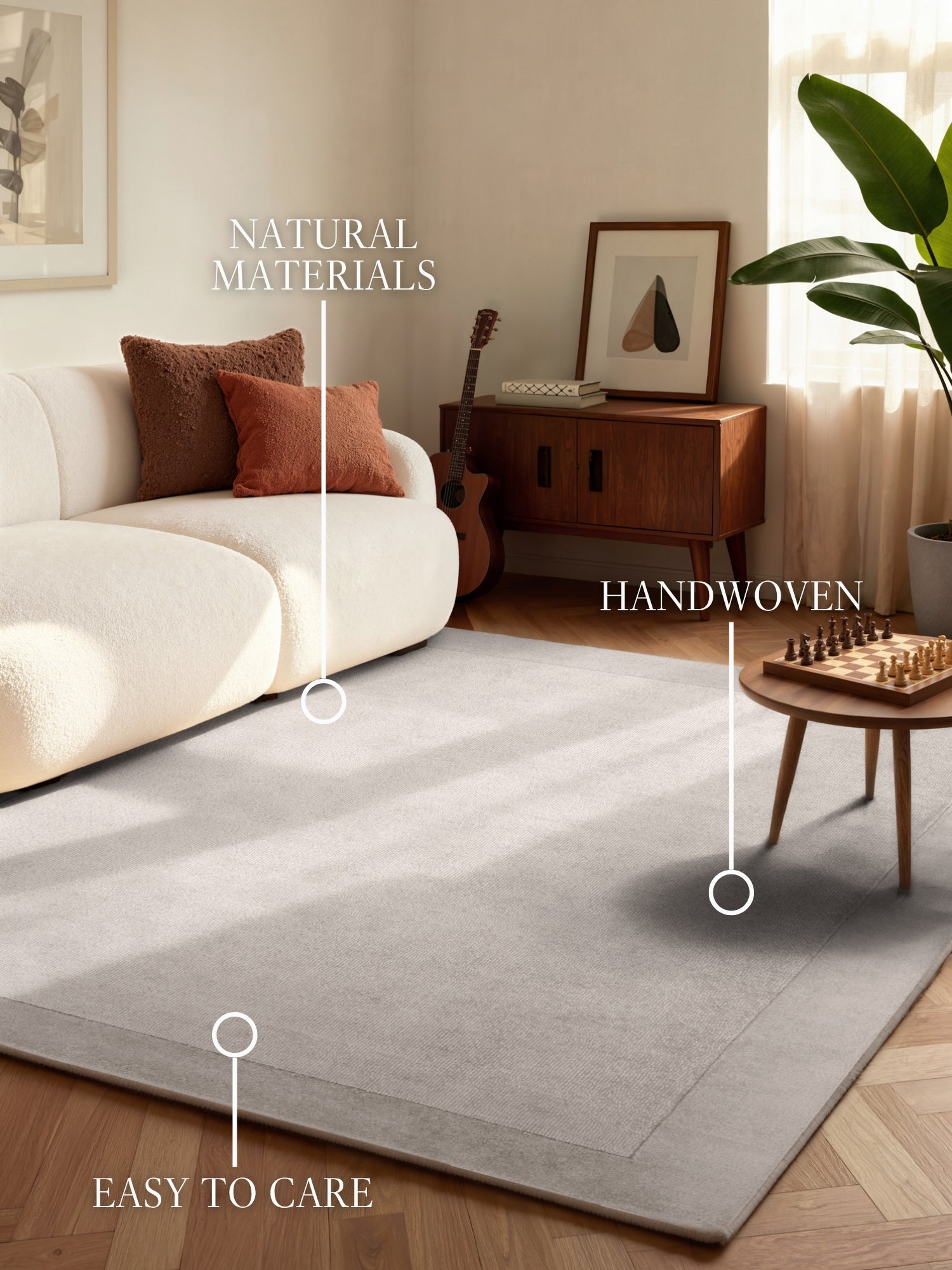 VILLEROY & BOCH 1812 ULDTÆPPE KARI, NATURLIG-GRÅ