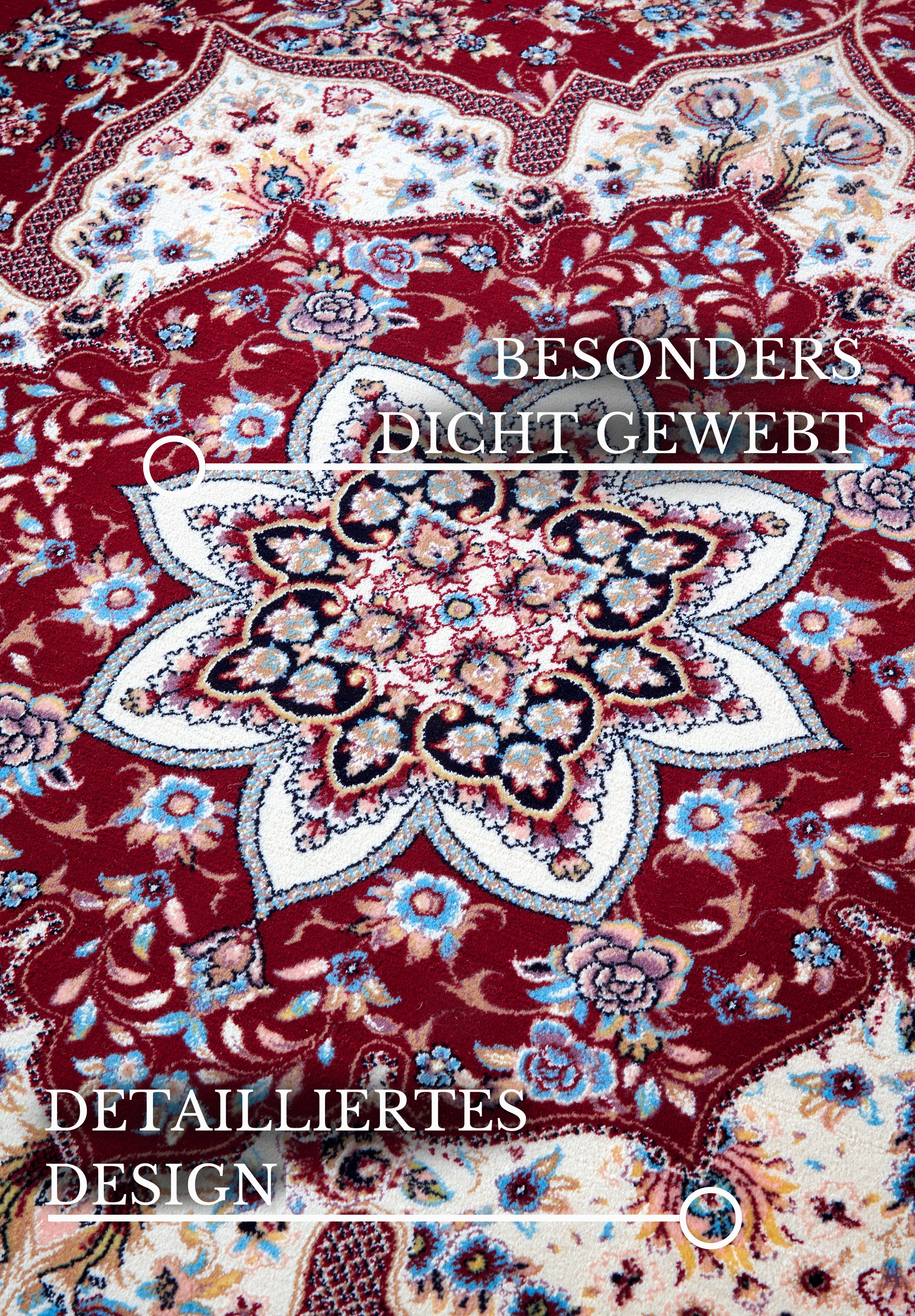 VILLEROY & BOCH 106126 ORIENTALSK TÆPPE, ETIENNE RØD-CREME