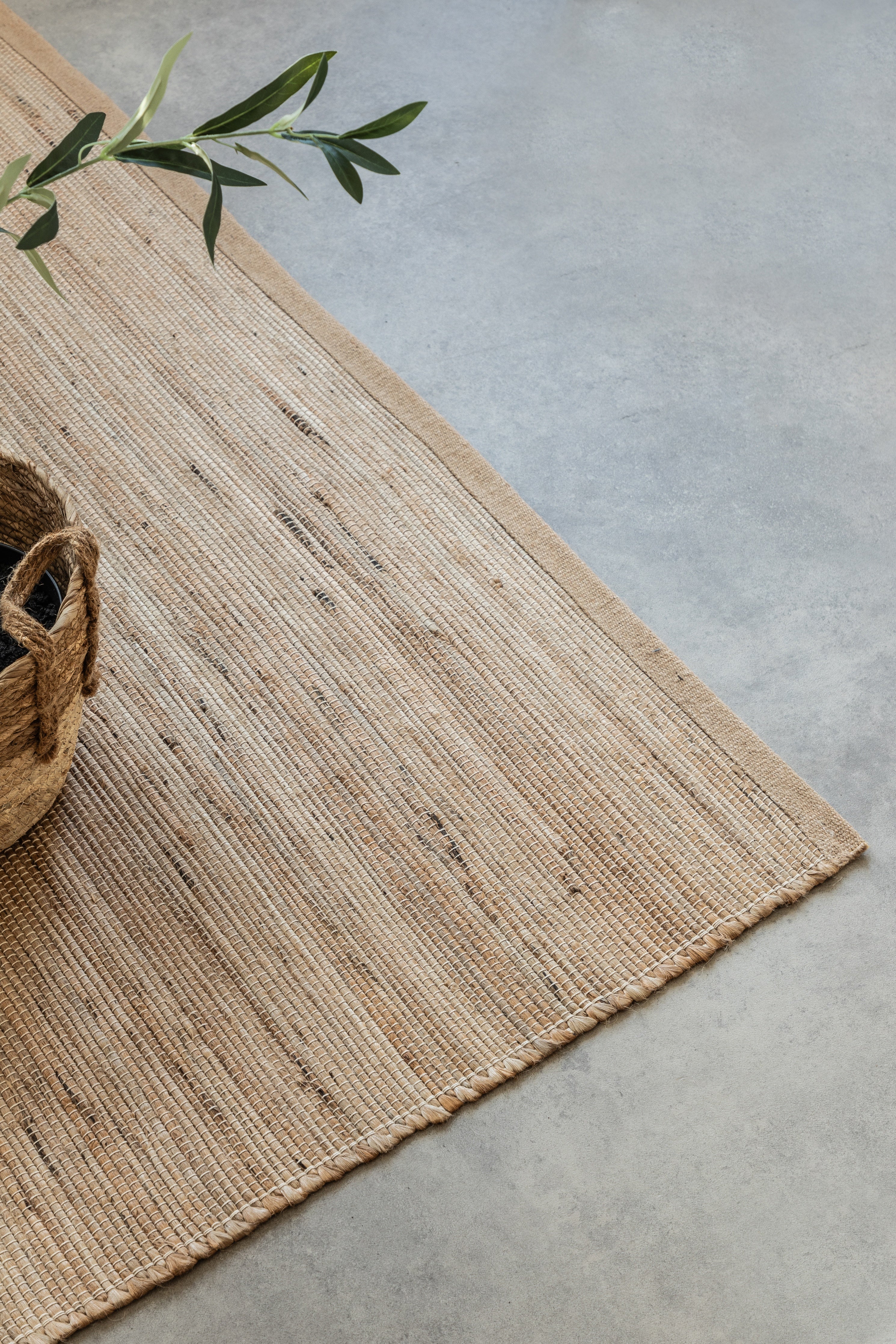 HANDLOOM JUTE TÆPPE, BEIGE - 105961