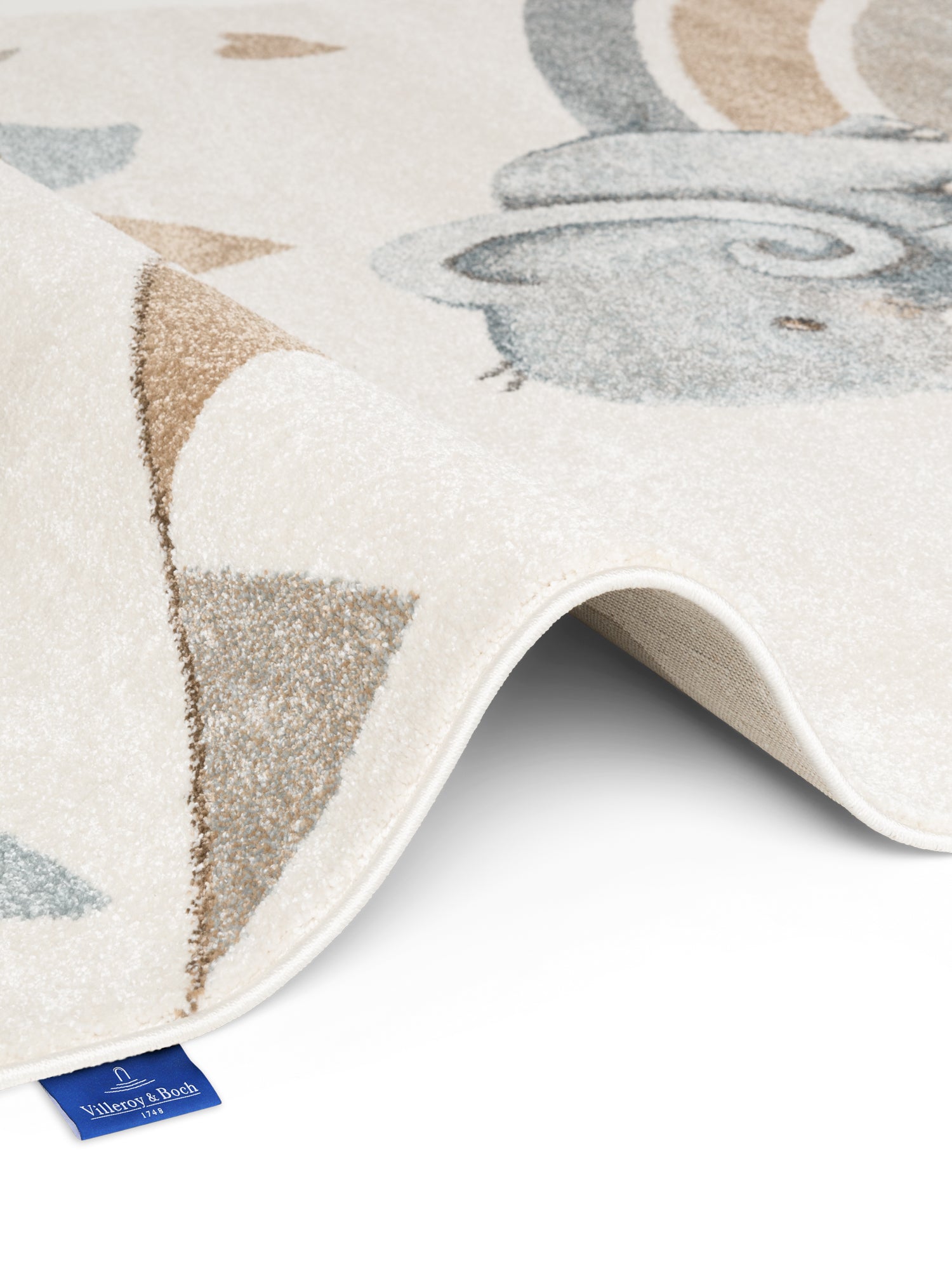 VILLEROY & BOCH BOHO KIDS BØRNETÆPPE - ELEFANT REGNBUE, CREME MULTI 106305