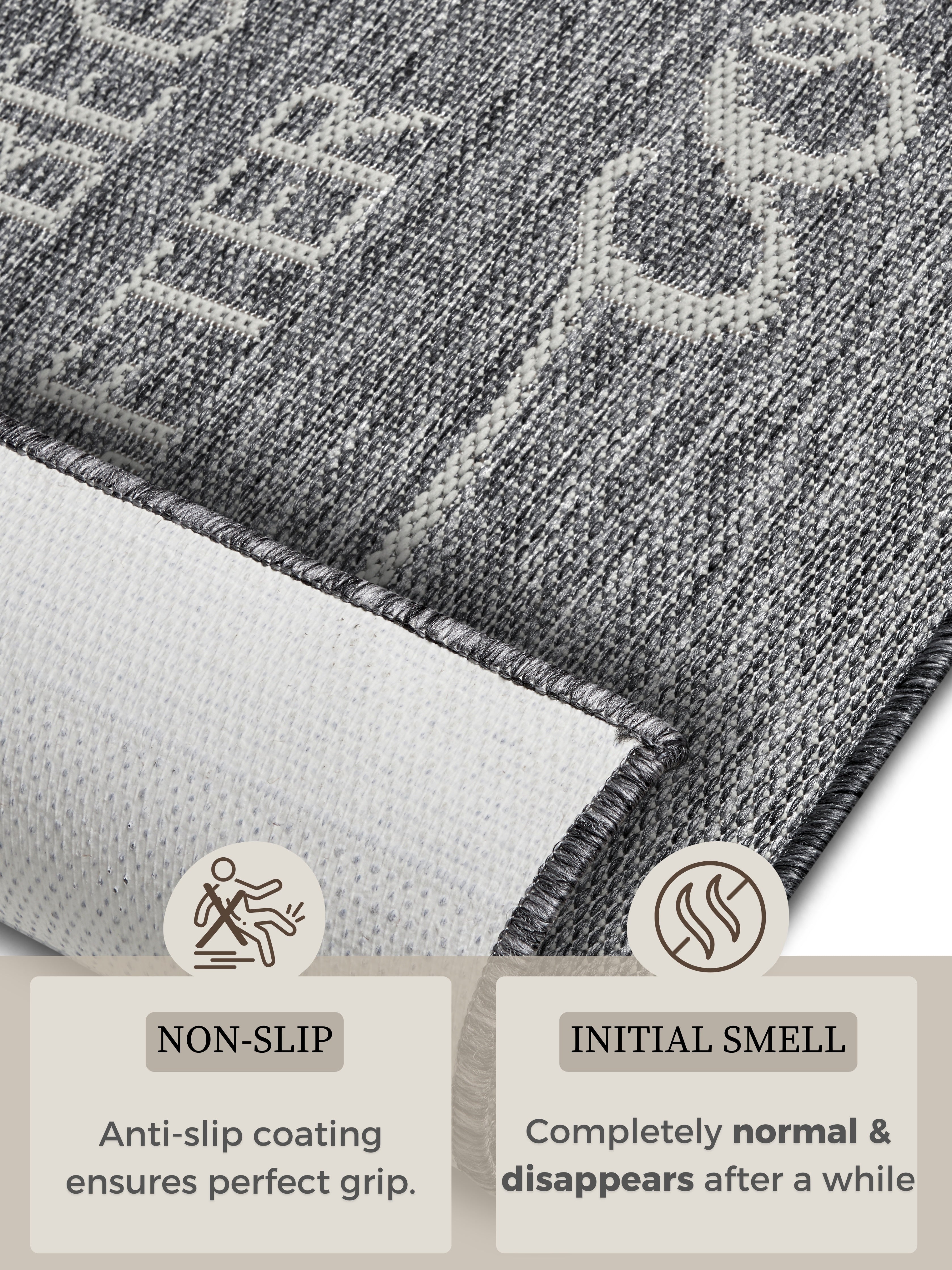 CUCINA KØKKENTÆPPE GRÅ-CREME 105627