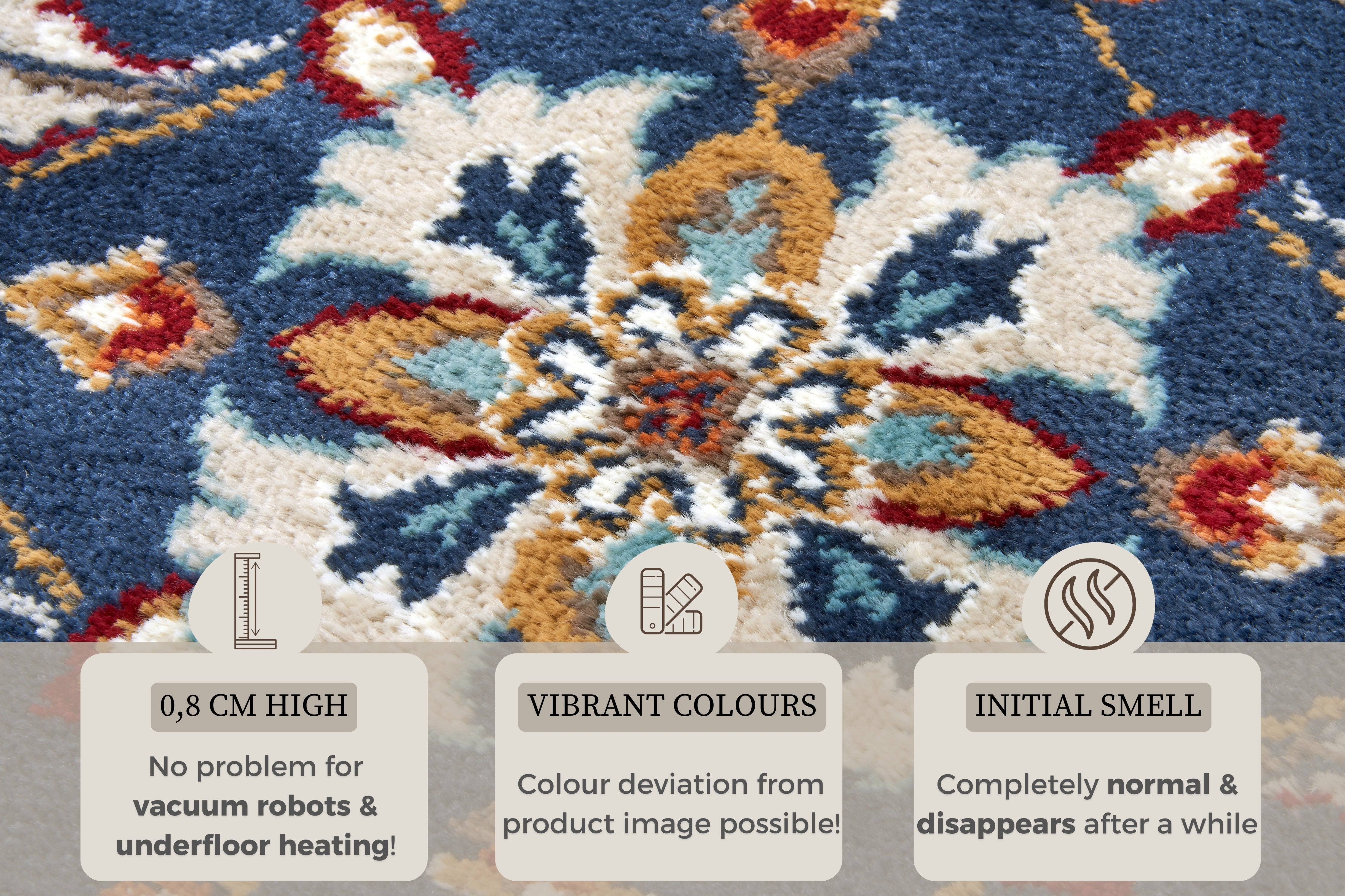 LUXOR TÆPPE BLÅ 105634