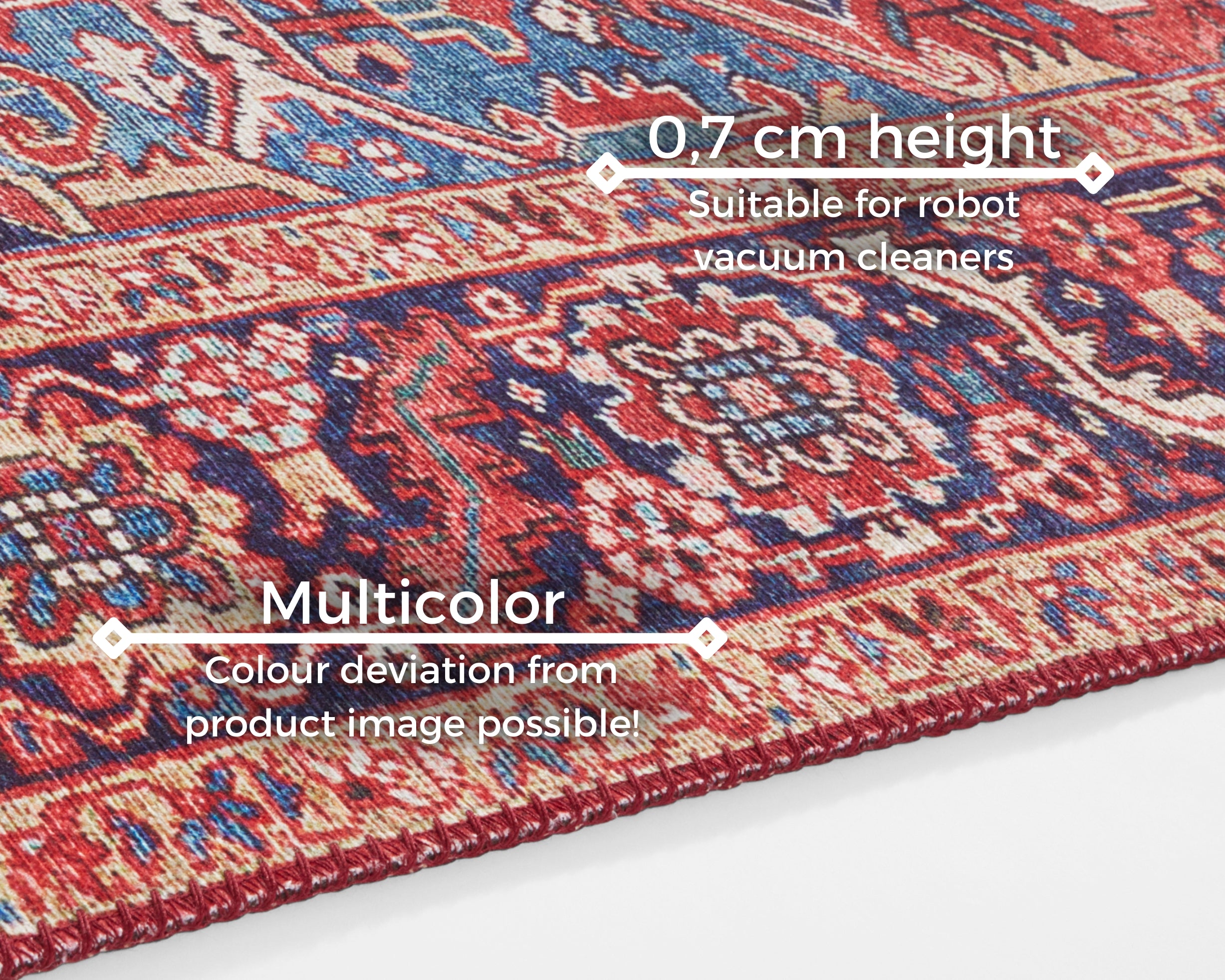 HANSE HOME ASMAR TÆPPE, ORIENT-RØD 104012