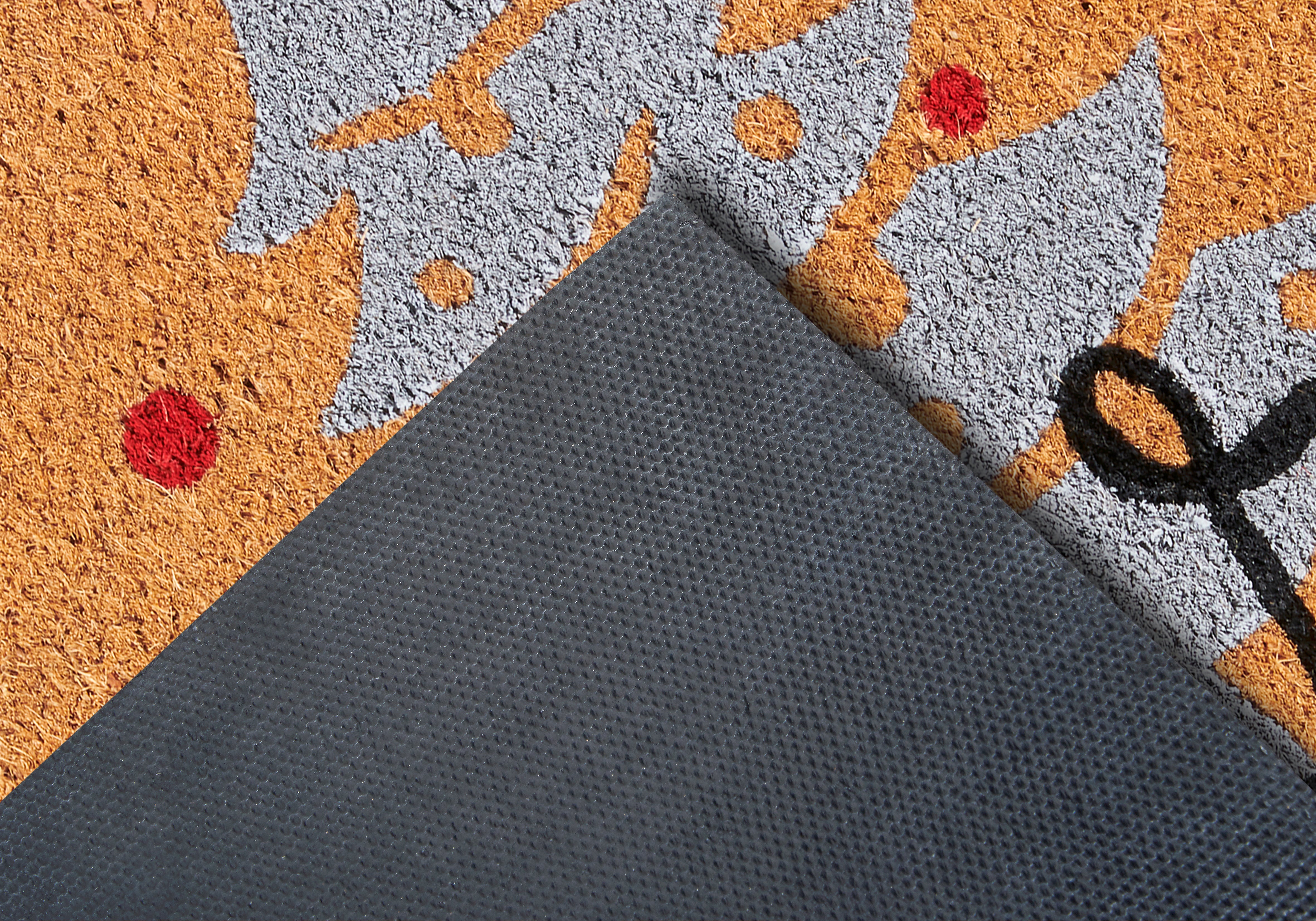 DØRMÅTTE KOKOS -  MERRY CHRISTMAS DOTS 106198